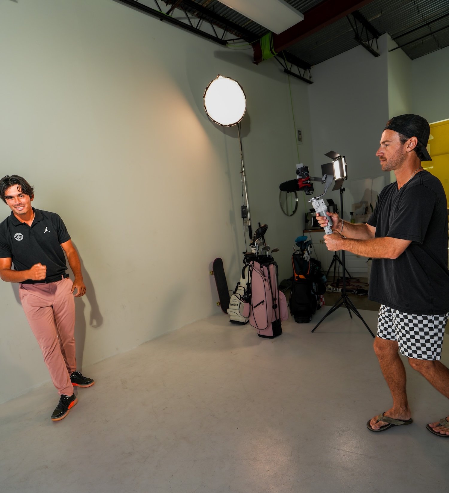 Behind the scenes of a commercial production with professional skateboarder Leo Herrera III and the Threadline Collective production team creating branded content.