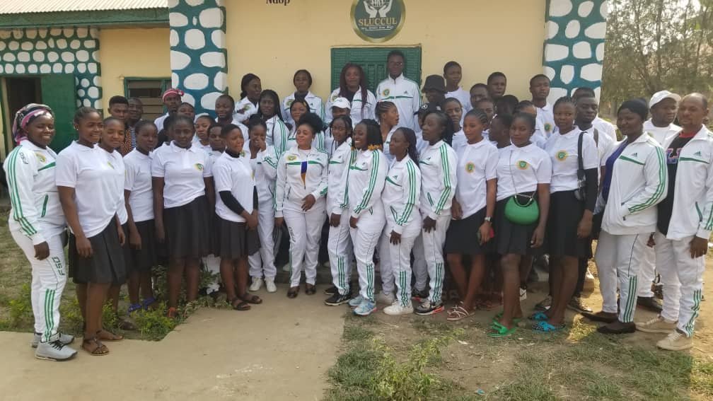St Lawrence University Institute students standing in front of SLUCCUL