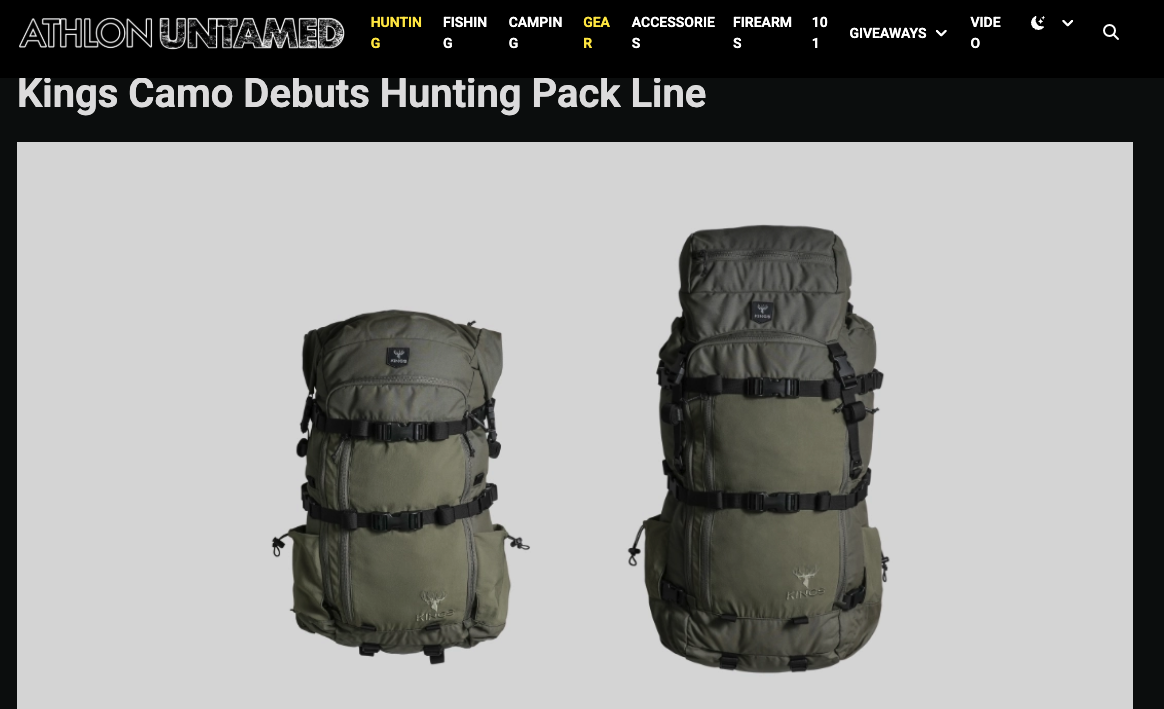 Kings Camo Coverage in Athlon Untamed.