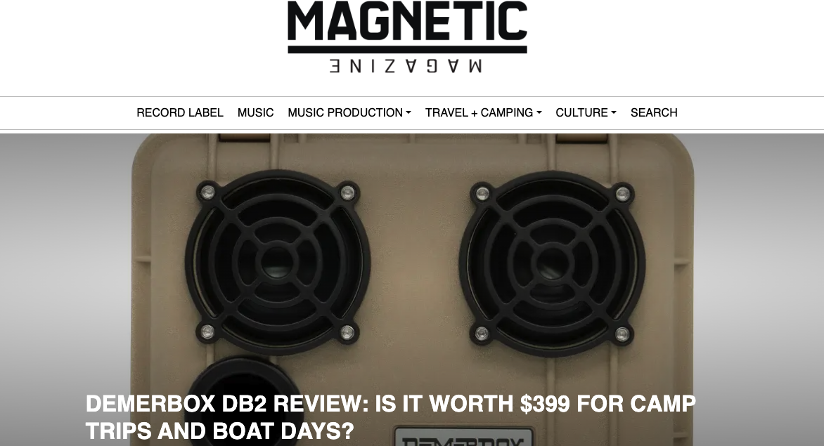 DemerBox coverage from Magnetic Magazine