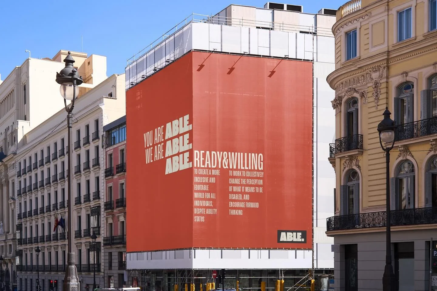 Billboard mock-up for VisComm
&hearts;️ ABLE. Ready &amp; Willing