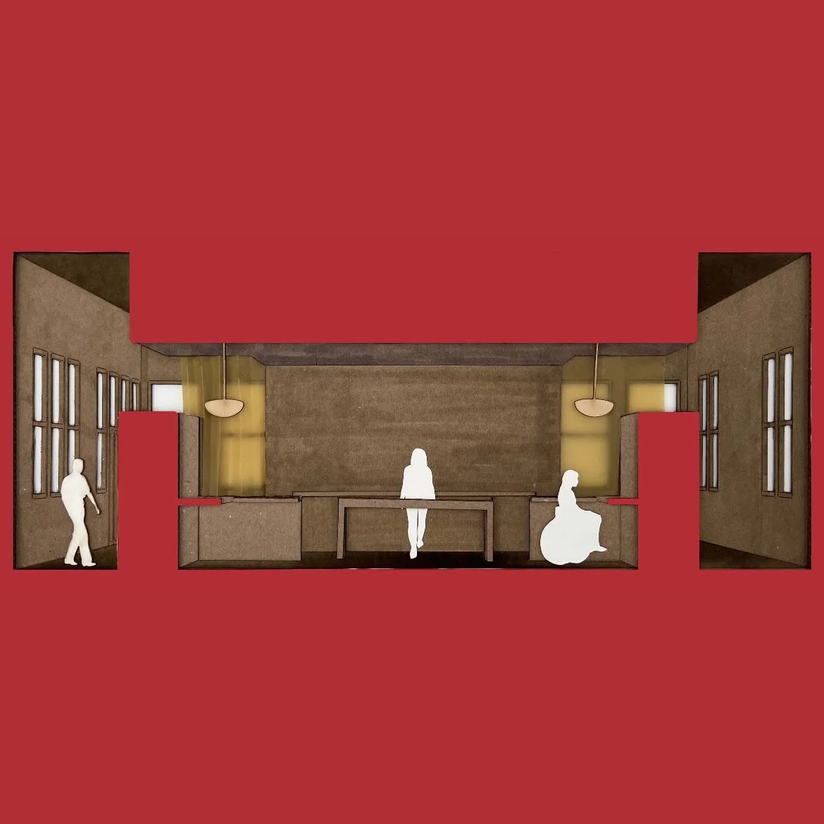 Hand-collaged section perspectives from ABLE. HQ
Interior first designed and rendered by me
More to come!