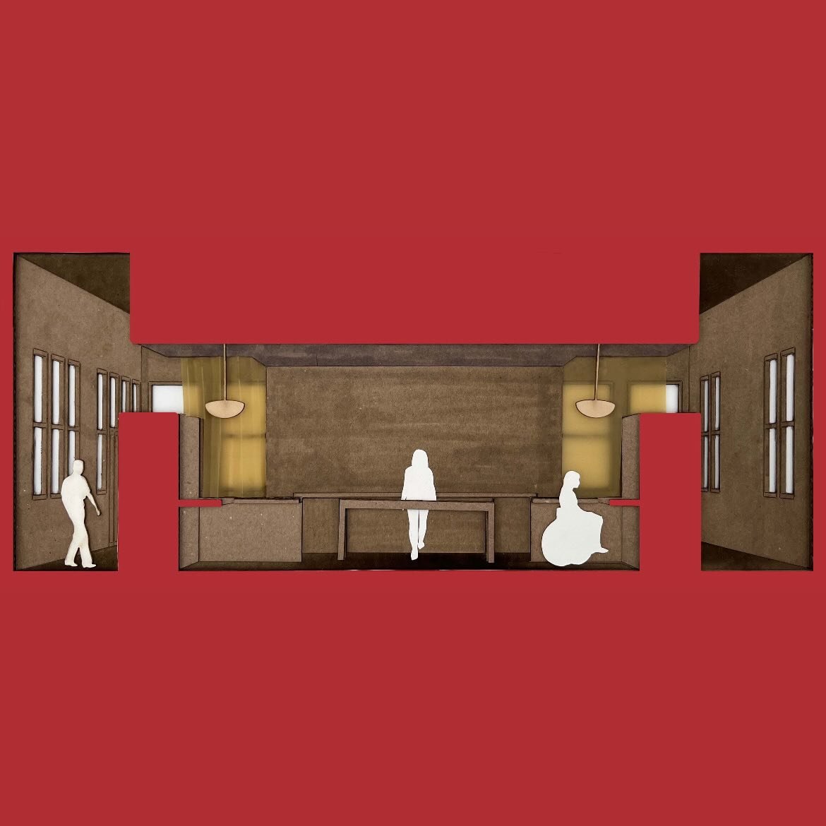 Hand-collaged section perspectives from ABLE. HQ
Interior first designed and rendered by me
More to come!
