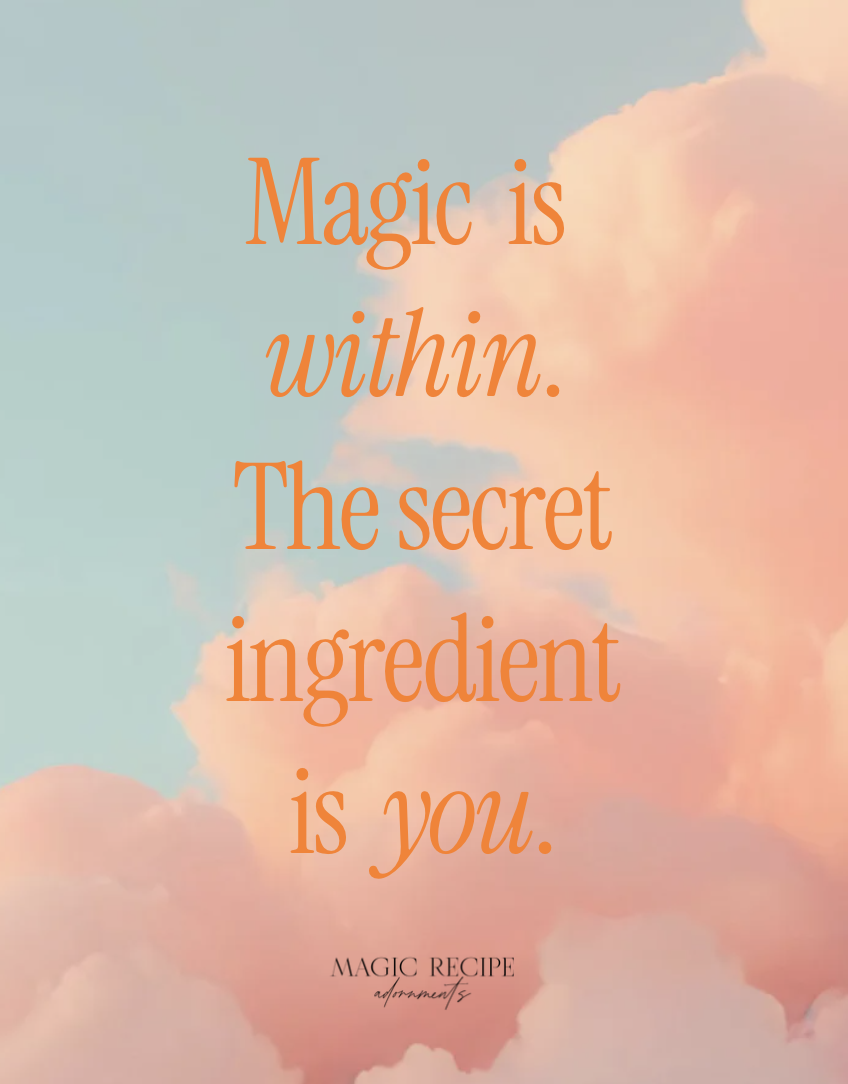 Magic Recipe hand made adornment slogan.png