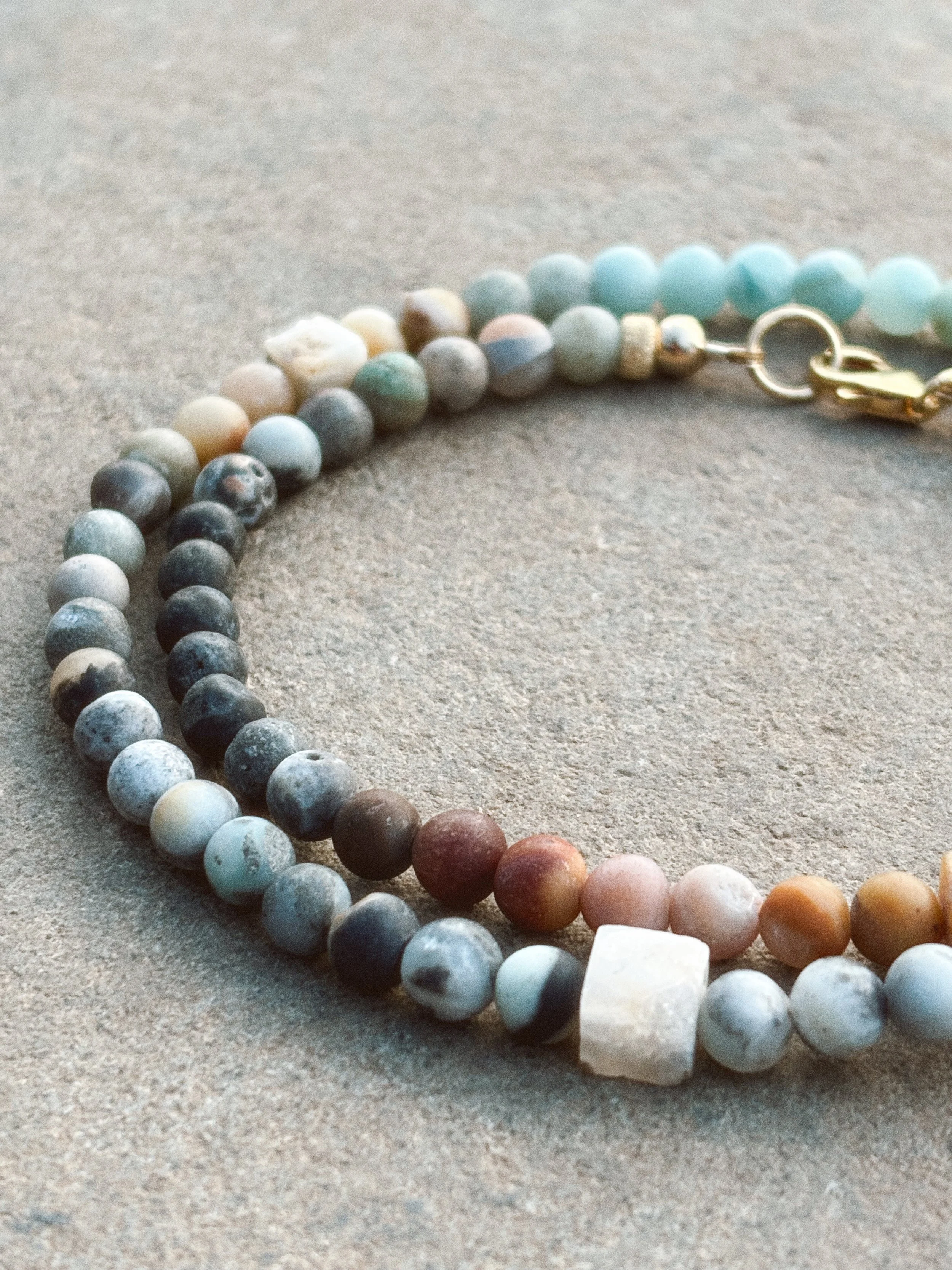 Magic Recipe amazonite and gold filled necklace custom.JPG