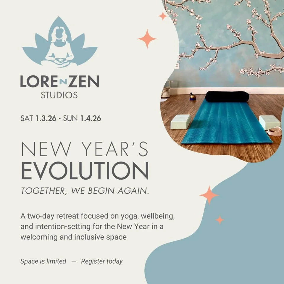 ✨ New Year&rsquo;s Evolution: A 2-Day Reset at Lorenzen Studios ✨
Ready to step into 2026 as your best self? Join us for an immersive weekend of yoga, wellbeing, and intentional living. 

This isn&rsquo;t just a retreat; it&rsquo;s a journey with our