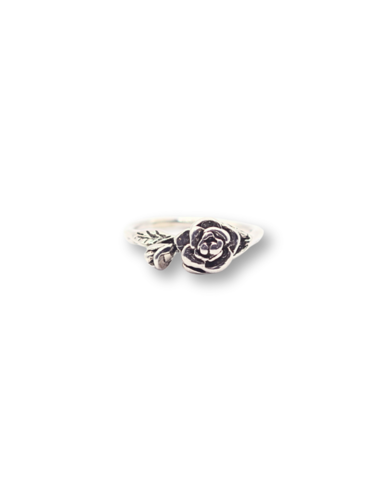 Sterling Silver Rosebud Ring - Size 4.75