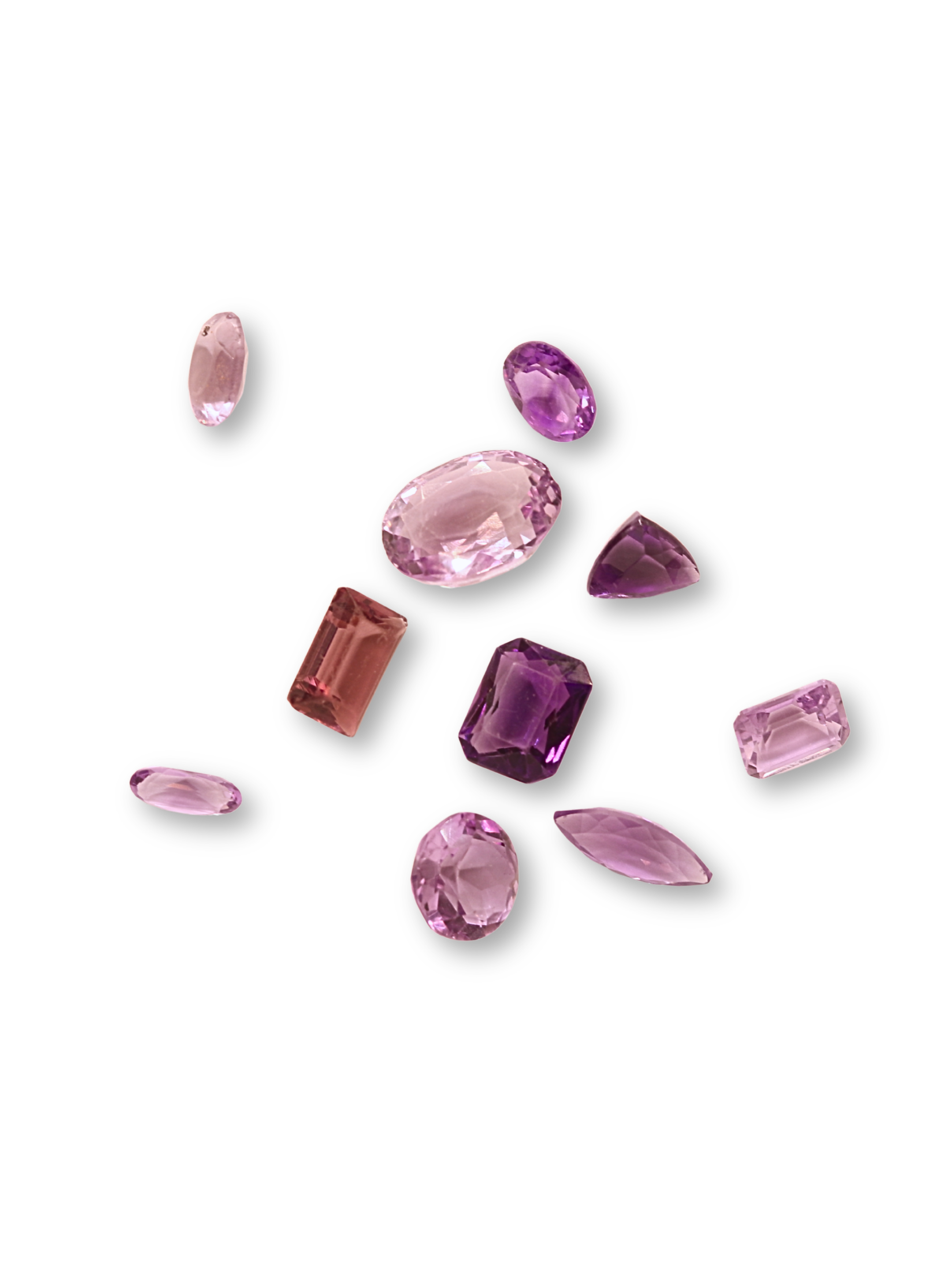 Vintage Lab-Created Amethyst Gemstones - Loose Stones for Custom Orders