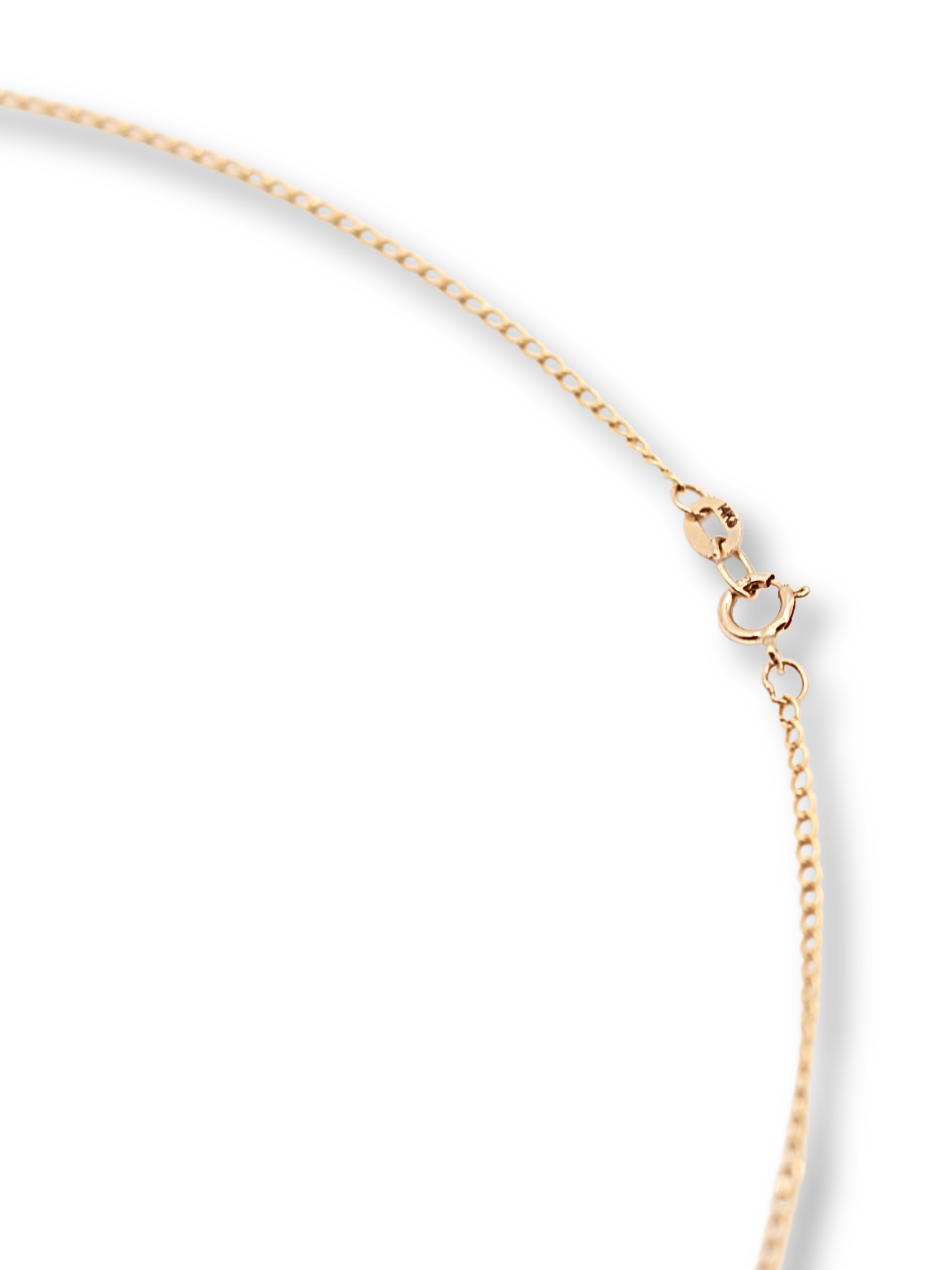 14k Yellow Gold Lightweight Curb Chain - 16"