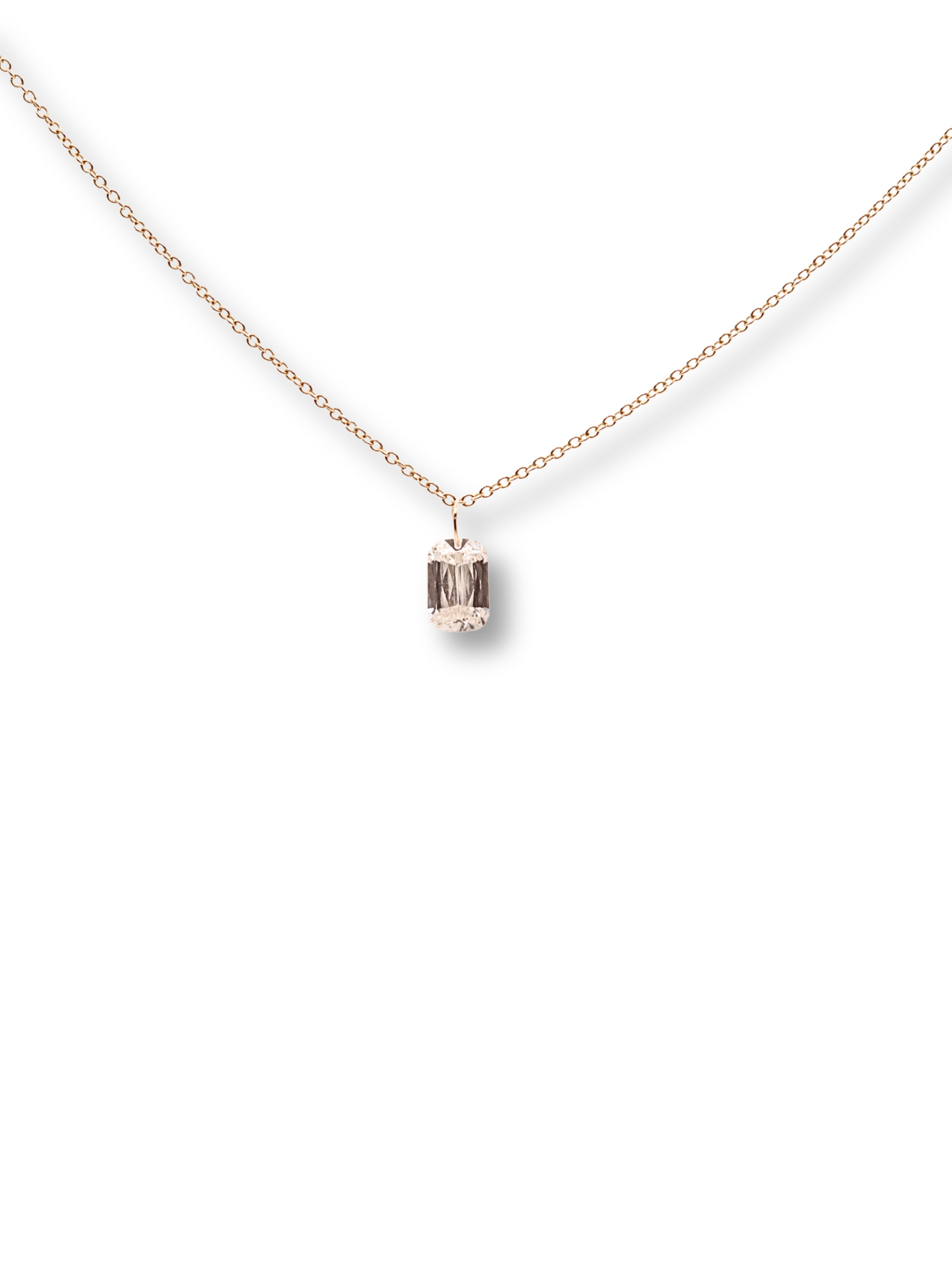 Kris Kross Cut Floating Diamond Charm