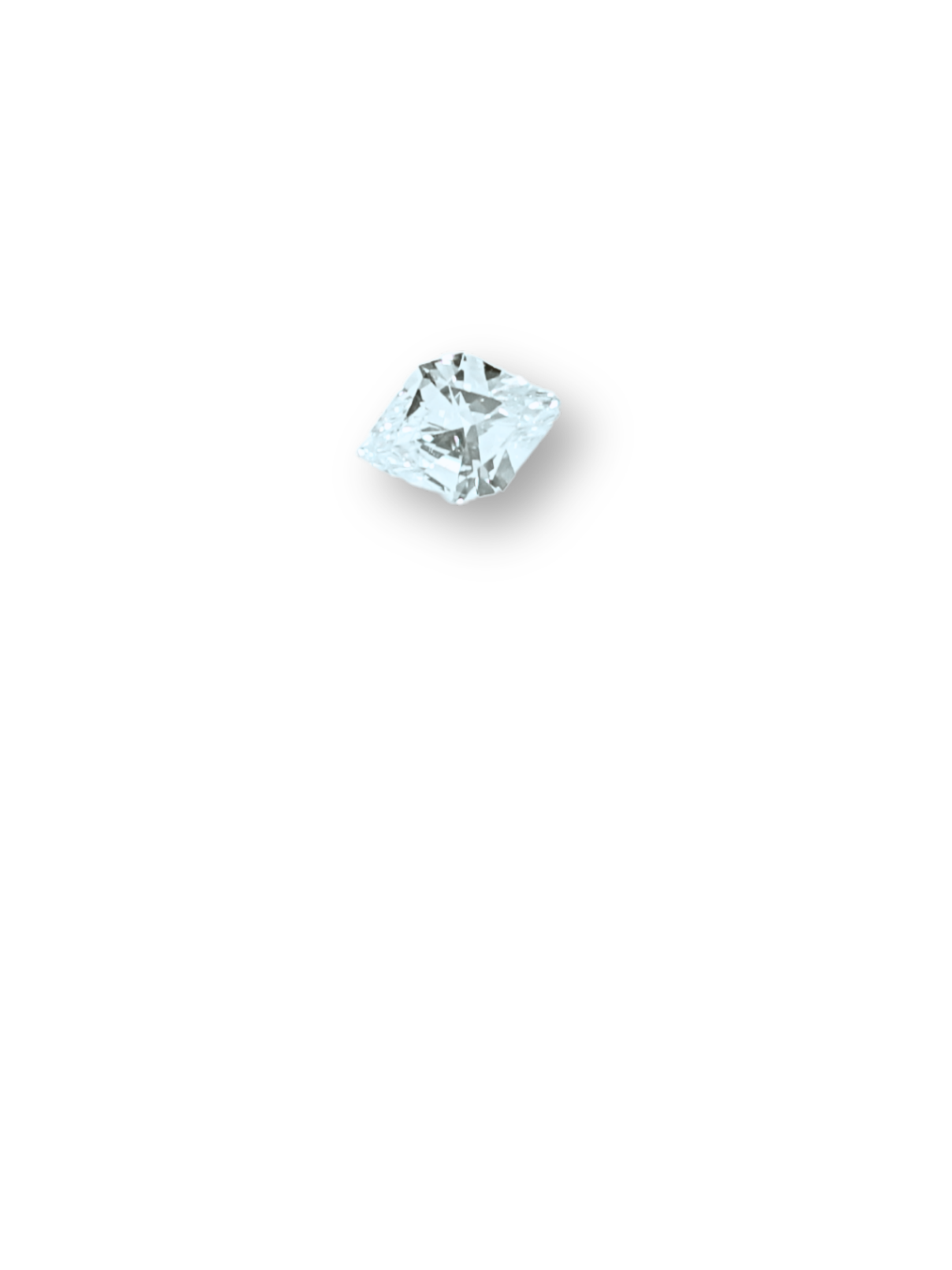 0.54ct Hexagon Cut Fancy Green Lab-Grown Diamond - Loose Stone for Custom Order