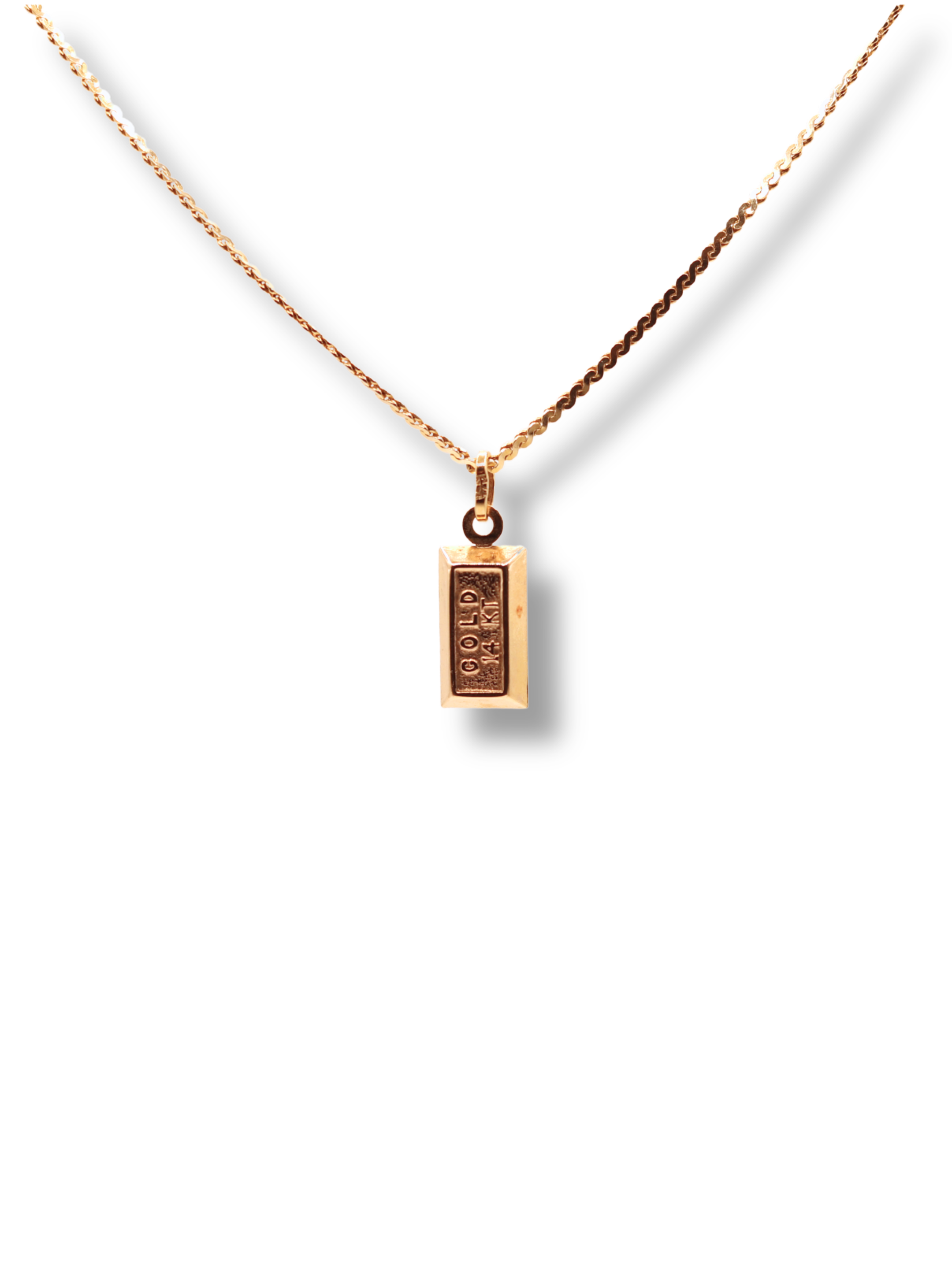 Vintage 14K Yellow Gold Mini “Gold Bar” Charm