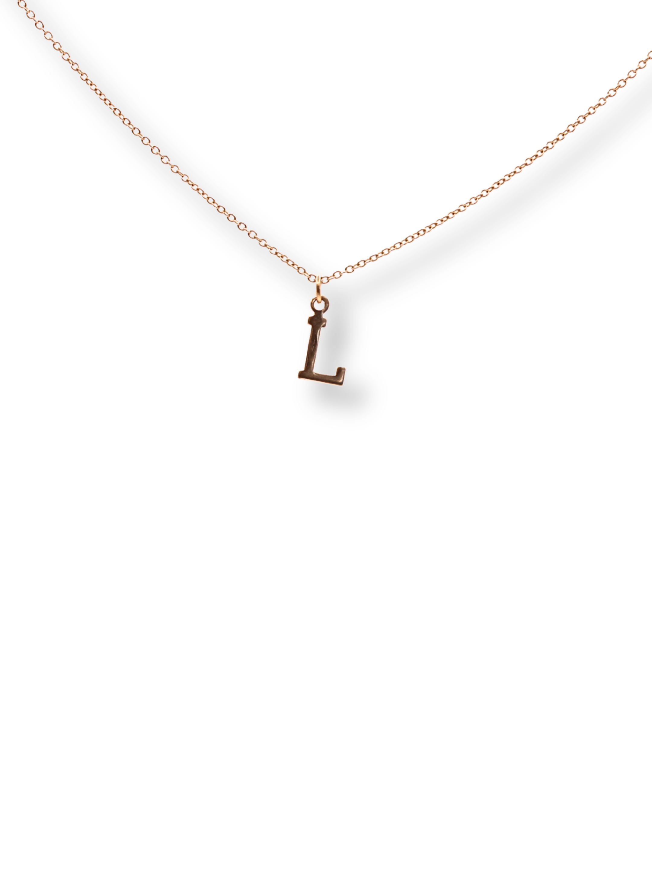 Vintage 14K Yellow Gold "L" Letter Charm