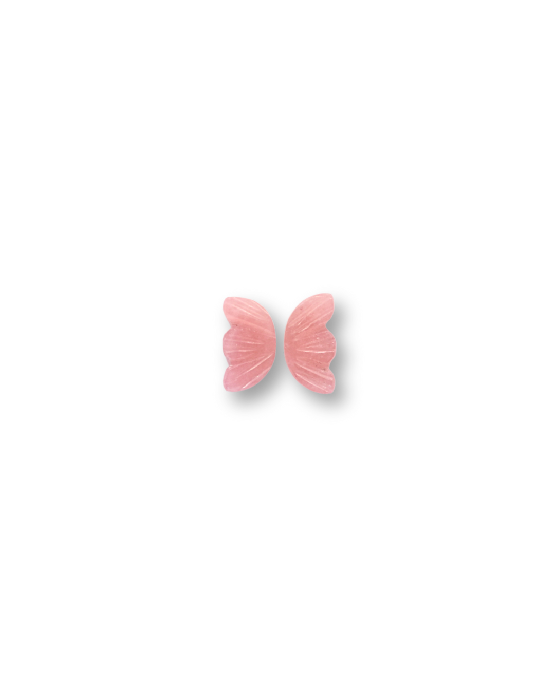 Natural Peach Pink Tourmaline Butterfly Cut Pair – Loose Stones for Custom Order
