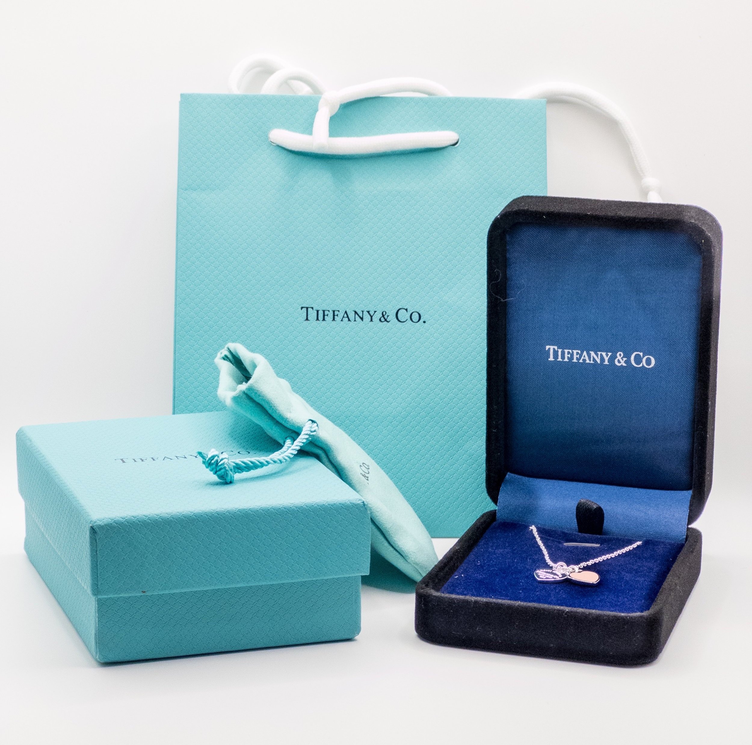 Sterling Silver Return to Tiffany's Pink Double Heart Pendant - Tiffany & Co.