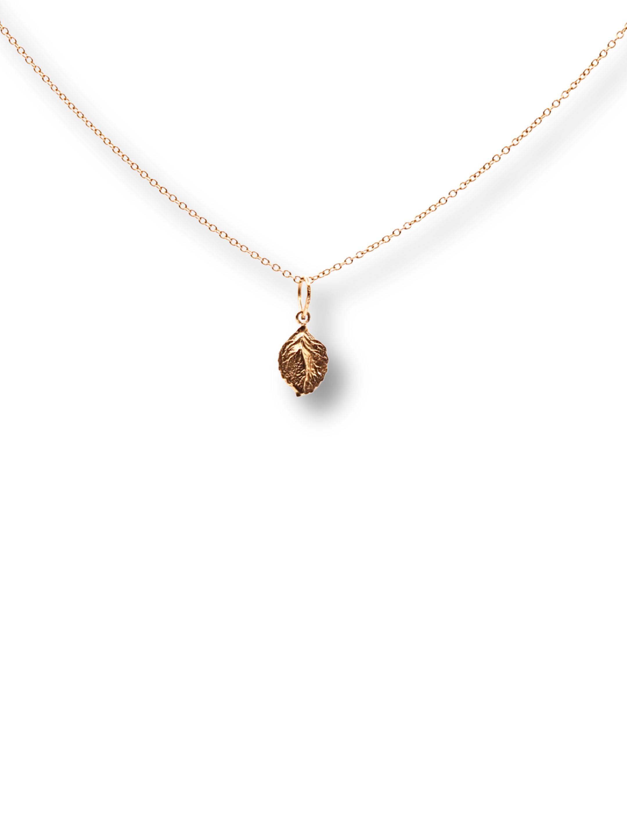 Vintage 14K Yellow Gold Leaf Charm