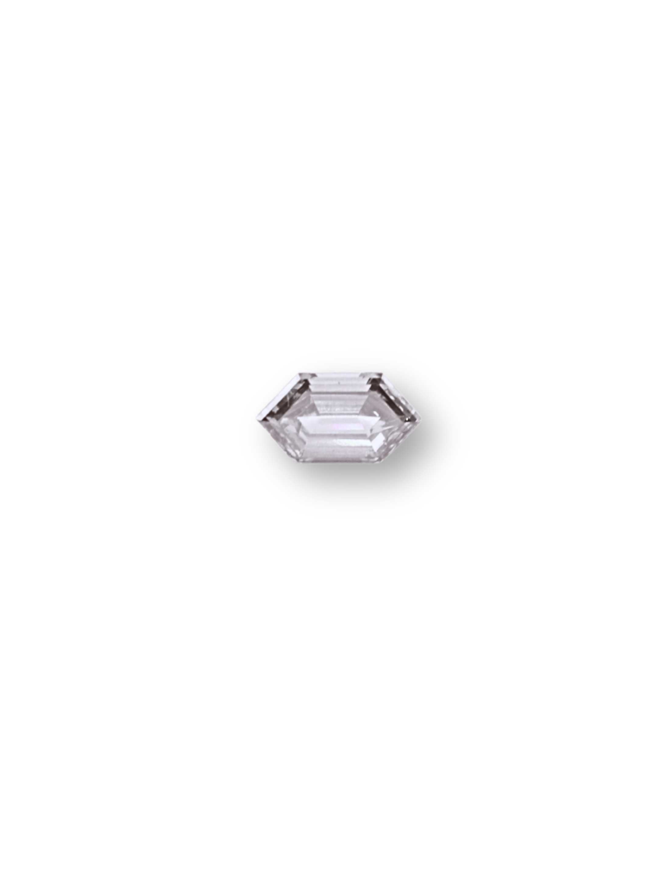 1.12ct Champagne Hexagon Cut Lab-Grown Diamond - Loose Stone for Custom Order