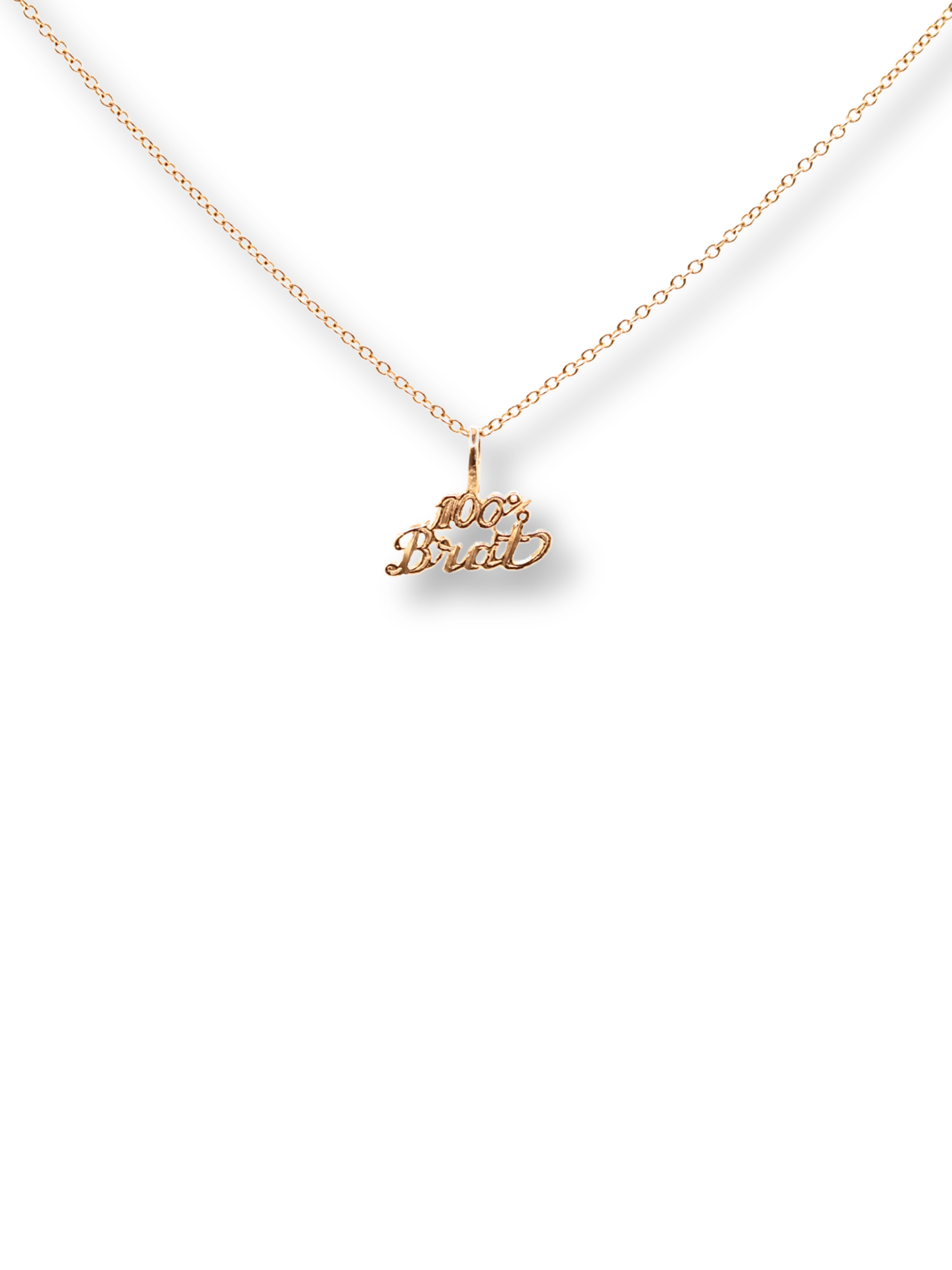 Vintage 14K Yellow Gold 100% Brat Charm