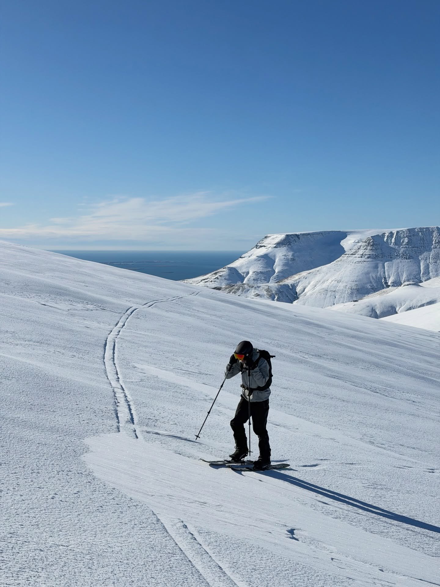 The splitboard makes places like Sk&aacute;lafell a lot more interesting 🏂