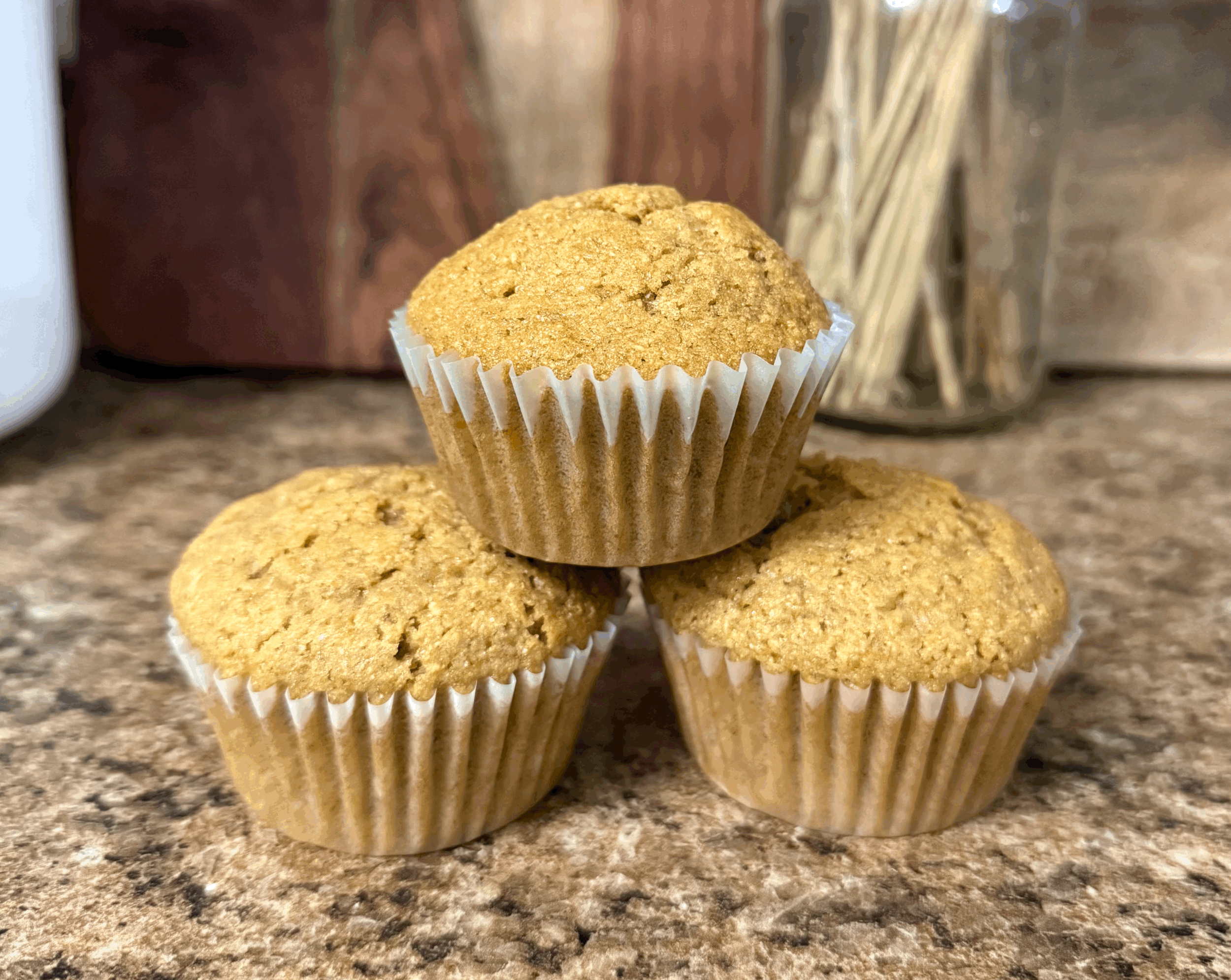 Basic Whole Grain Muffins with Fresh-Milled Flour (Soft &amp; Not Crumbly)