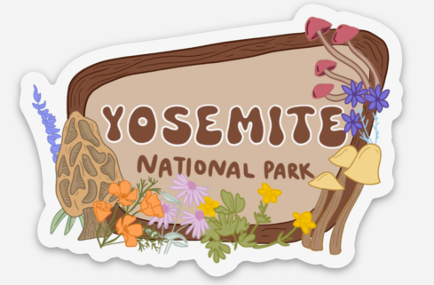 Yosemite Sticker Fungi & Floral