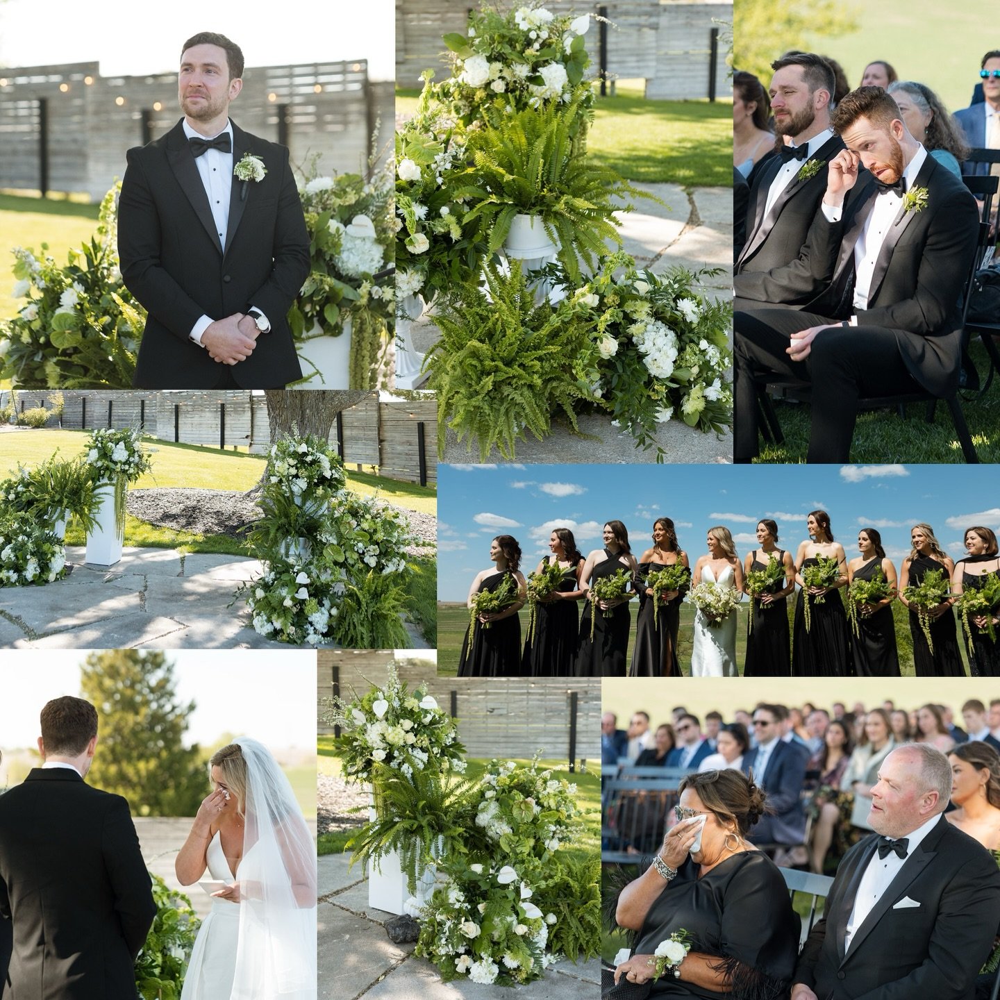 When the floral is just that good it brings tears to your eyes! 

Beautiful moments of pure emotion captured by @gracetphotography 

#greenandwhitewedding #sogooditmakesyoucry #love #iowaweddingflorist #outdoorwedding