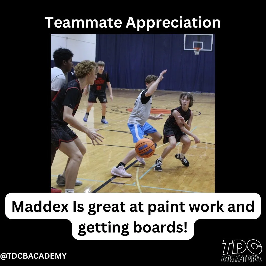 We asked everyone to write a compliment about a teammate! We will be posting these to show the appreciation for those around you on the court! 

#teamdreamchasers #basketball #aau