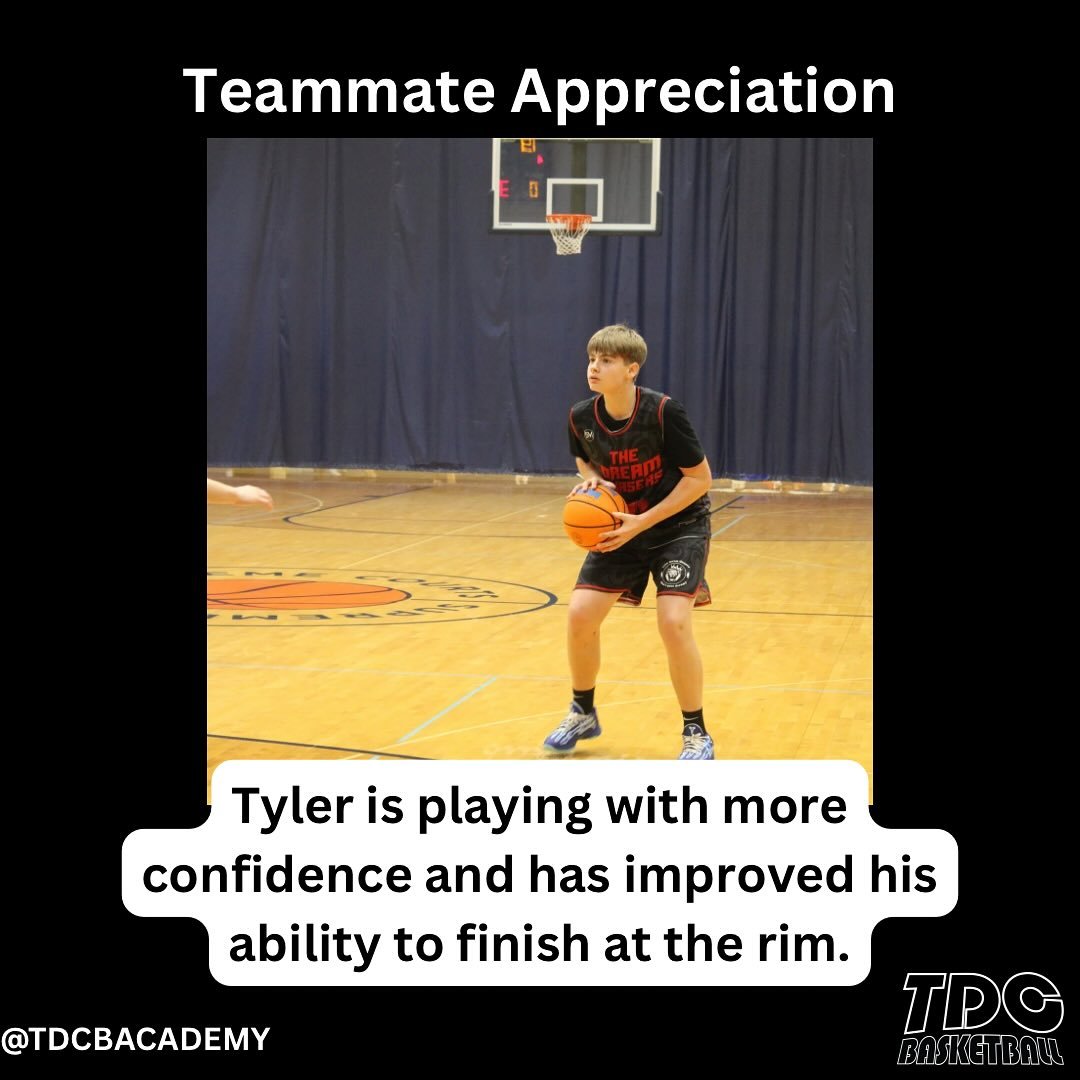 A lot of our teammates gave out great compliments to Tyler! We have seen a big transformation from the first tournament to the last with Tyler. We are looking forward to seeing him have a great season at Fisher this year! 

#teamdreamchasers #basketb
