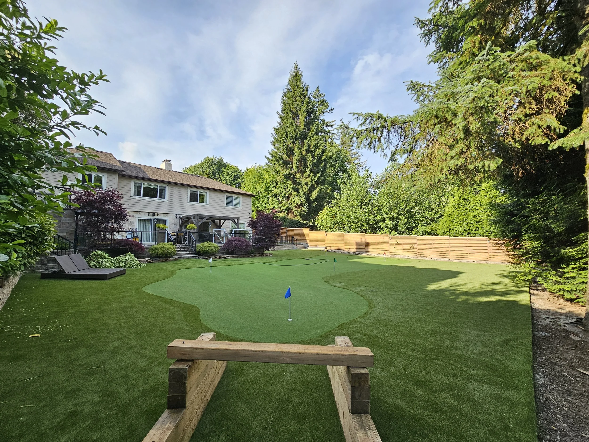 Low-maintenance Artificial Turf & Grass Vancouver front yard makeover