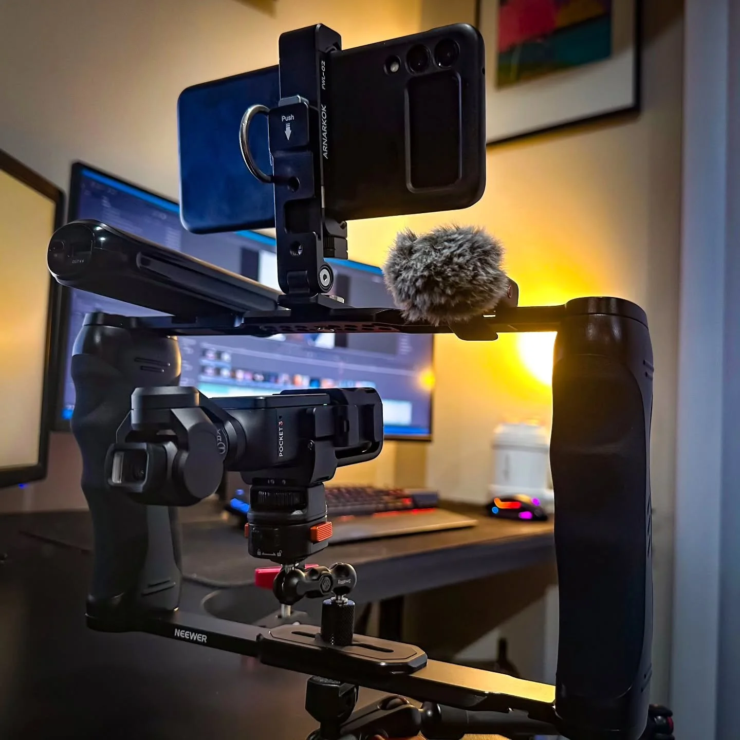 Modified my DJI Osmo 3, what do you think, to much? So far it's actually been really fun to video like this! I actually have more functions for it so let me know if you'd like to see a video explaining it! @djiglobal