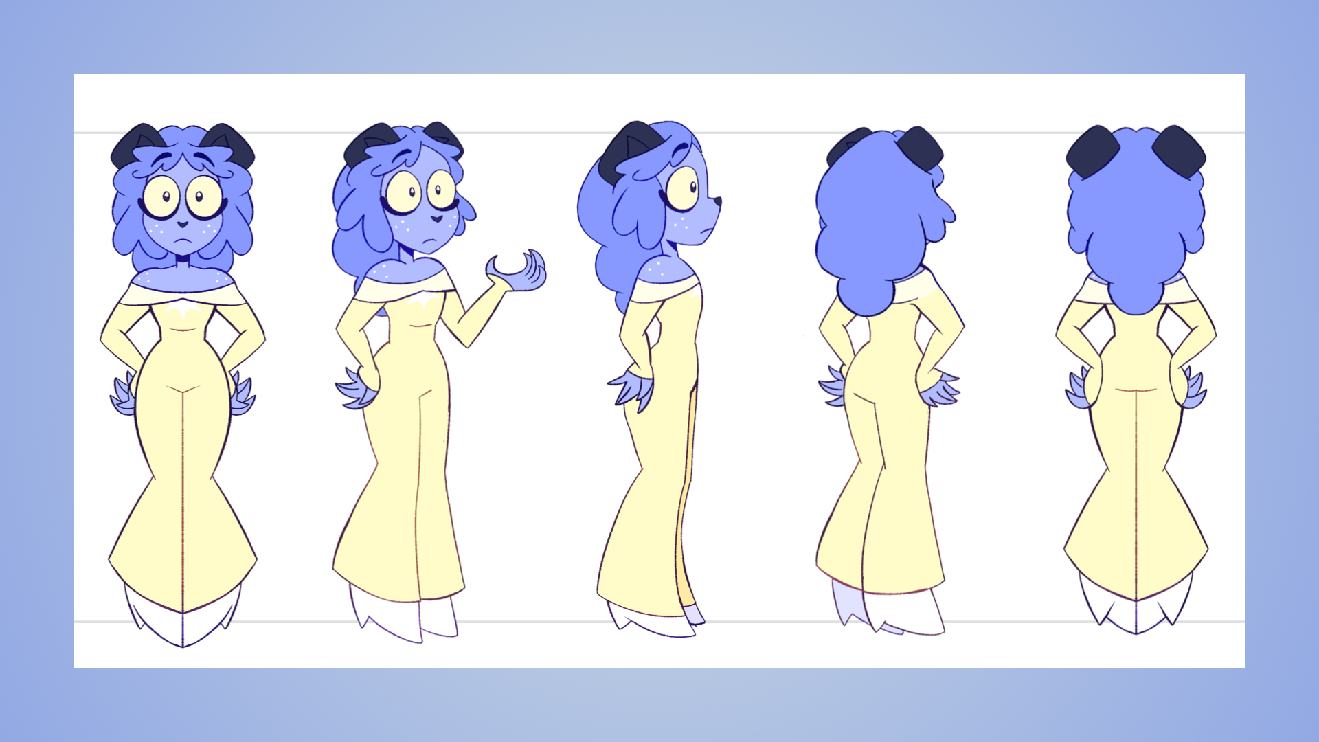 5-Point Character Turnaround: Petals