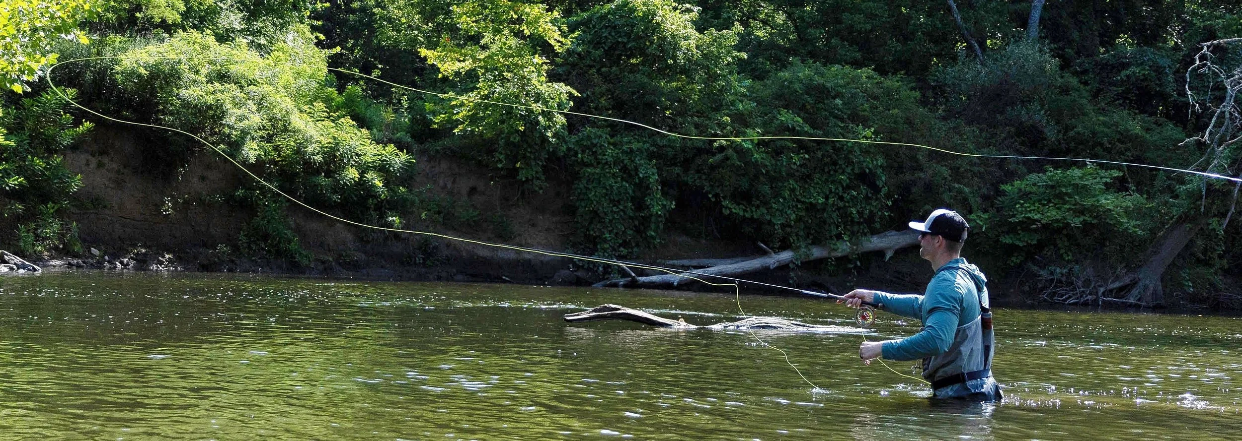 Smallmouth bass fly fishing
