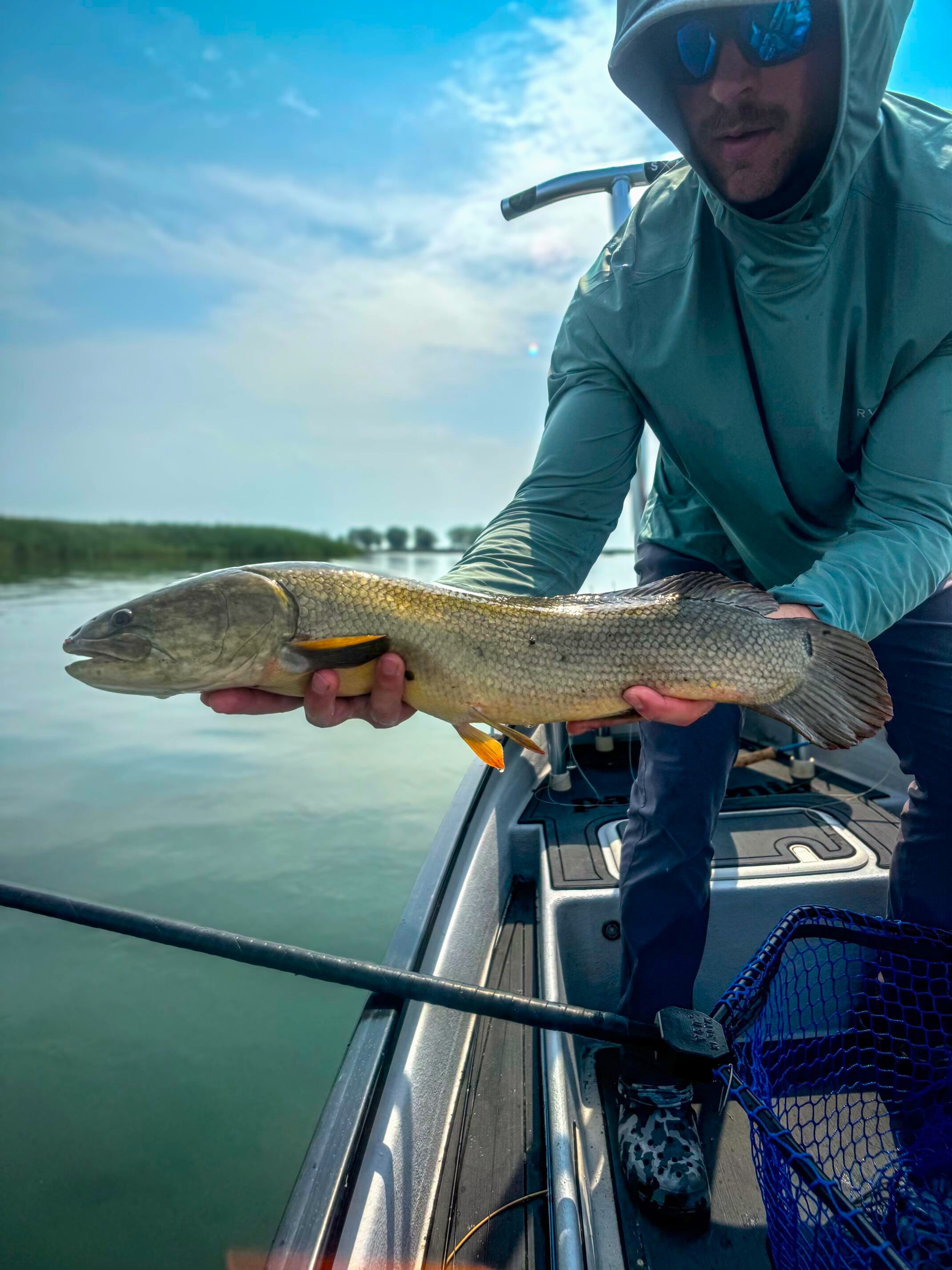 Great lakes fly fishing Lake St. Clair