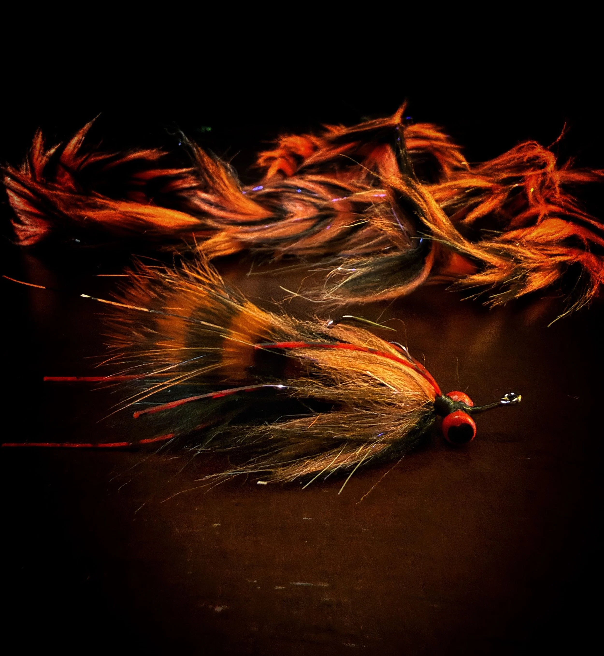 The Bou Craw, a suggestive smallmouth bass fly.