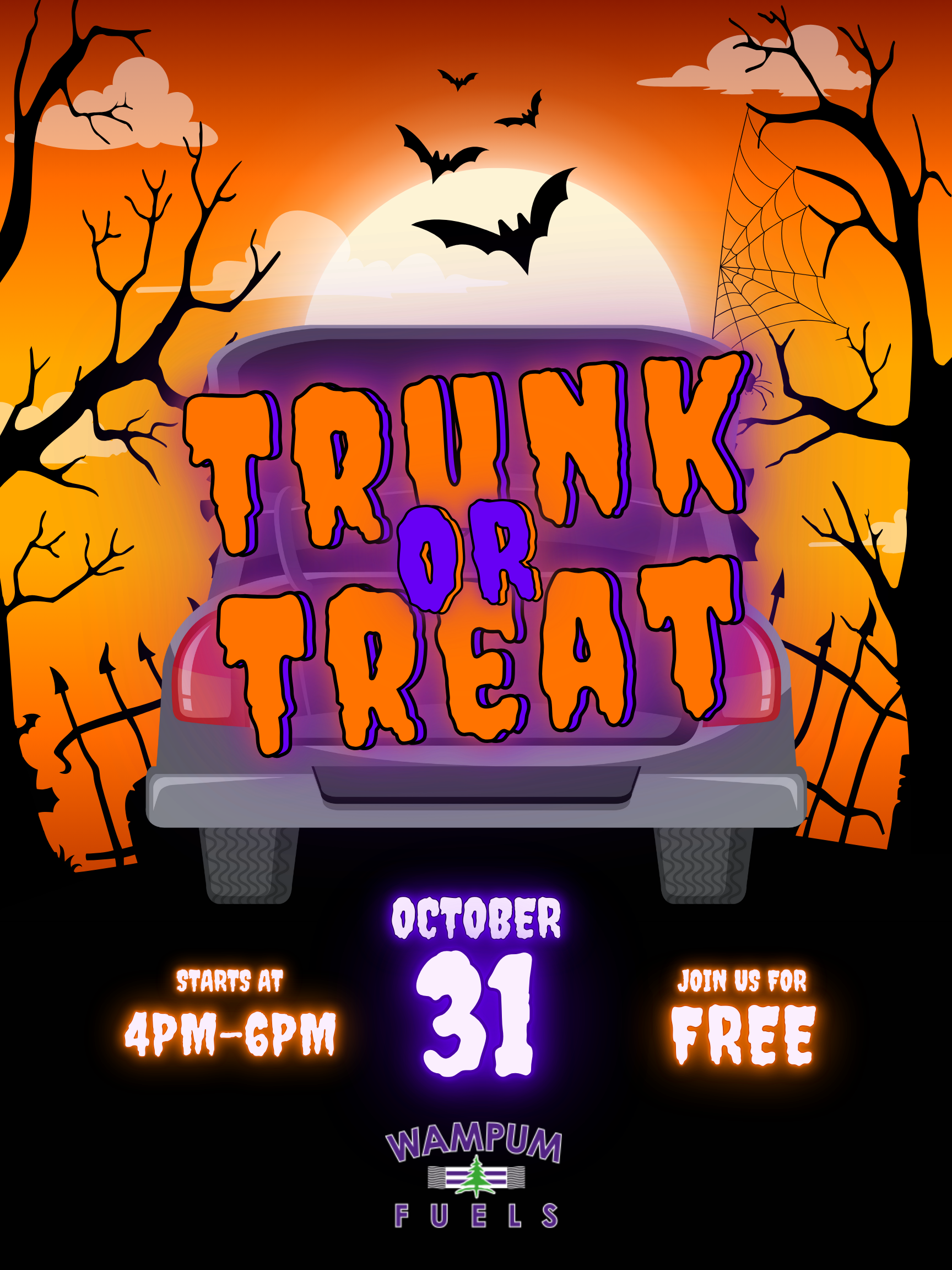 Wampum Fuels - Trunk or Treat Flyer | 2024
