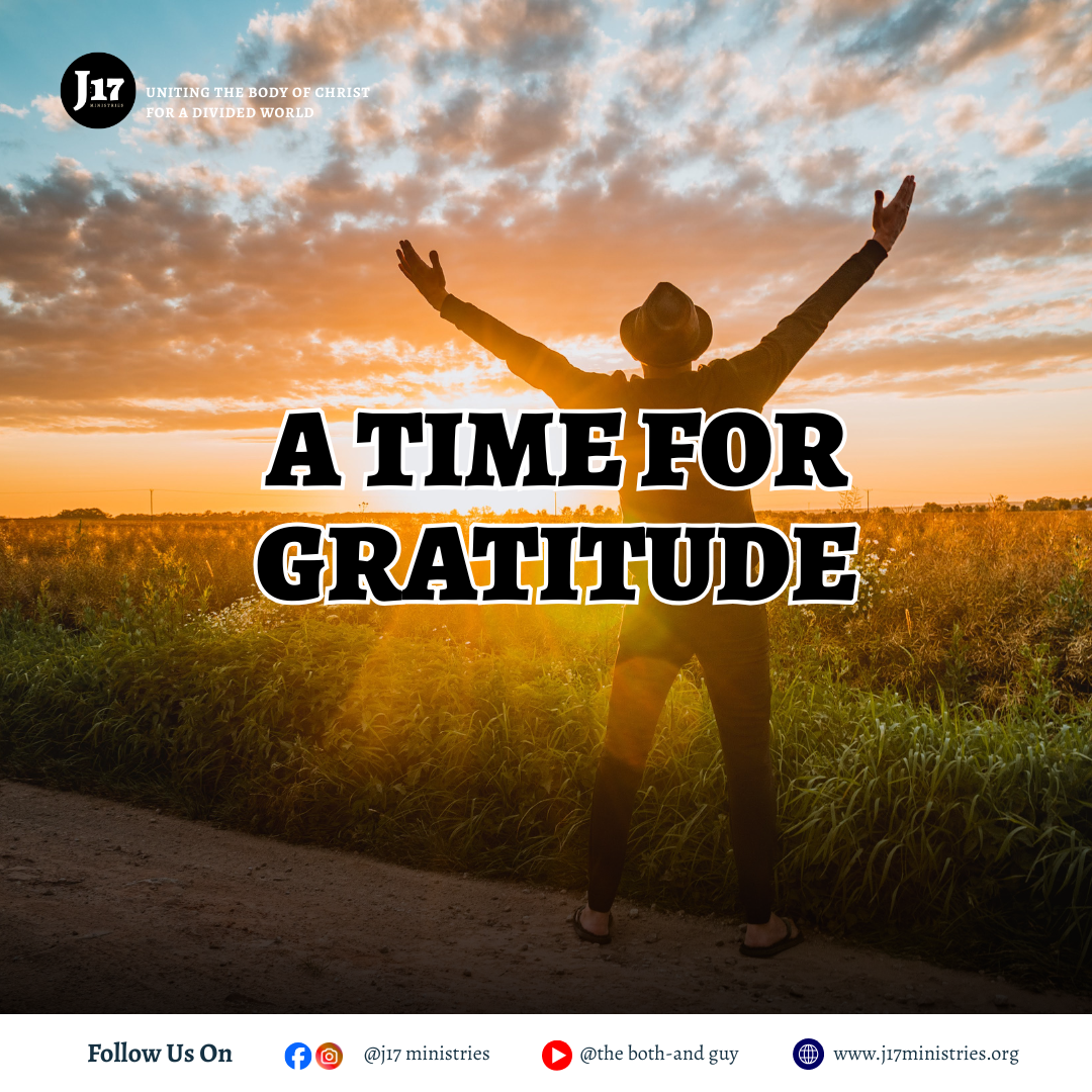 A time for gratitude