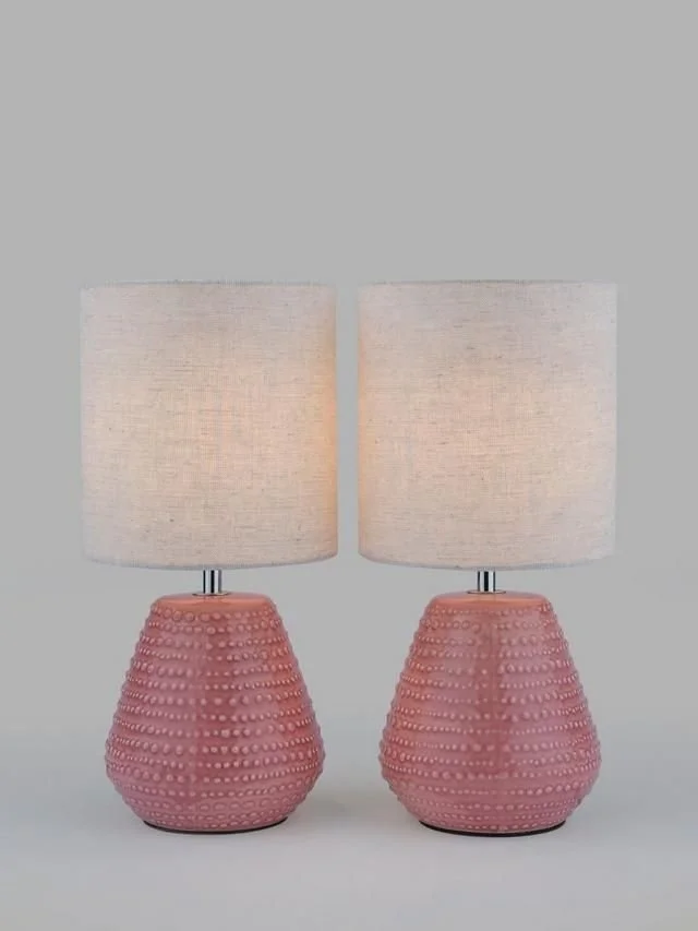 John Lewis Elwood Table Lamp, Set of 2, Plaster.jpeg