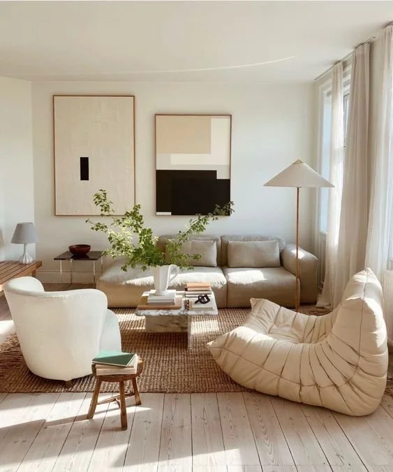 Neutral living room paint
