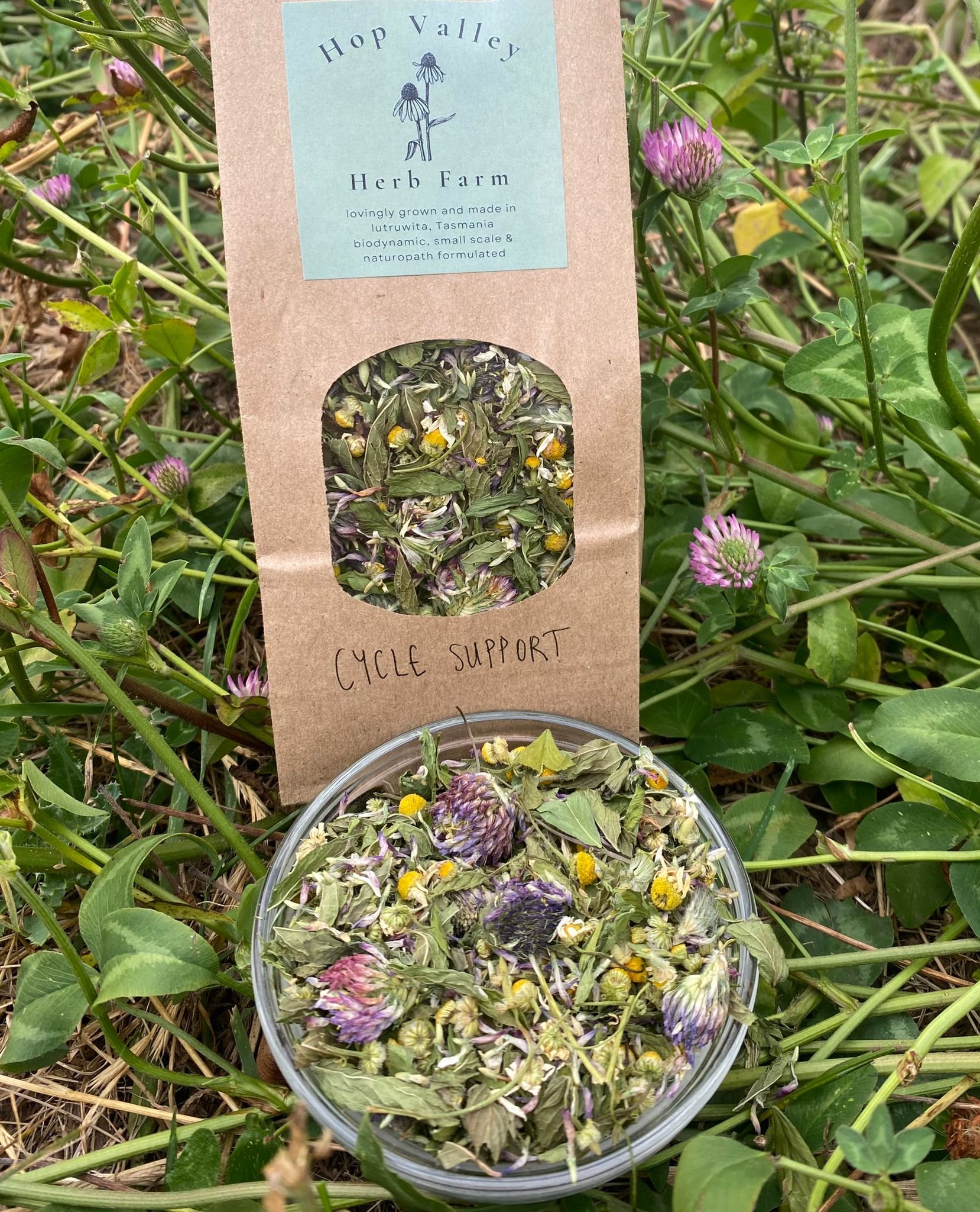 Cycle support herbal tea
