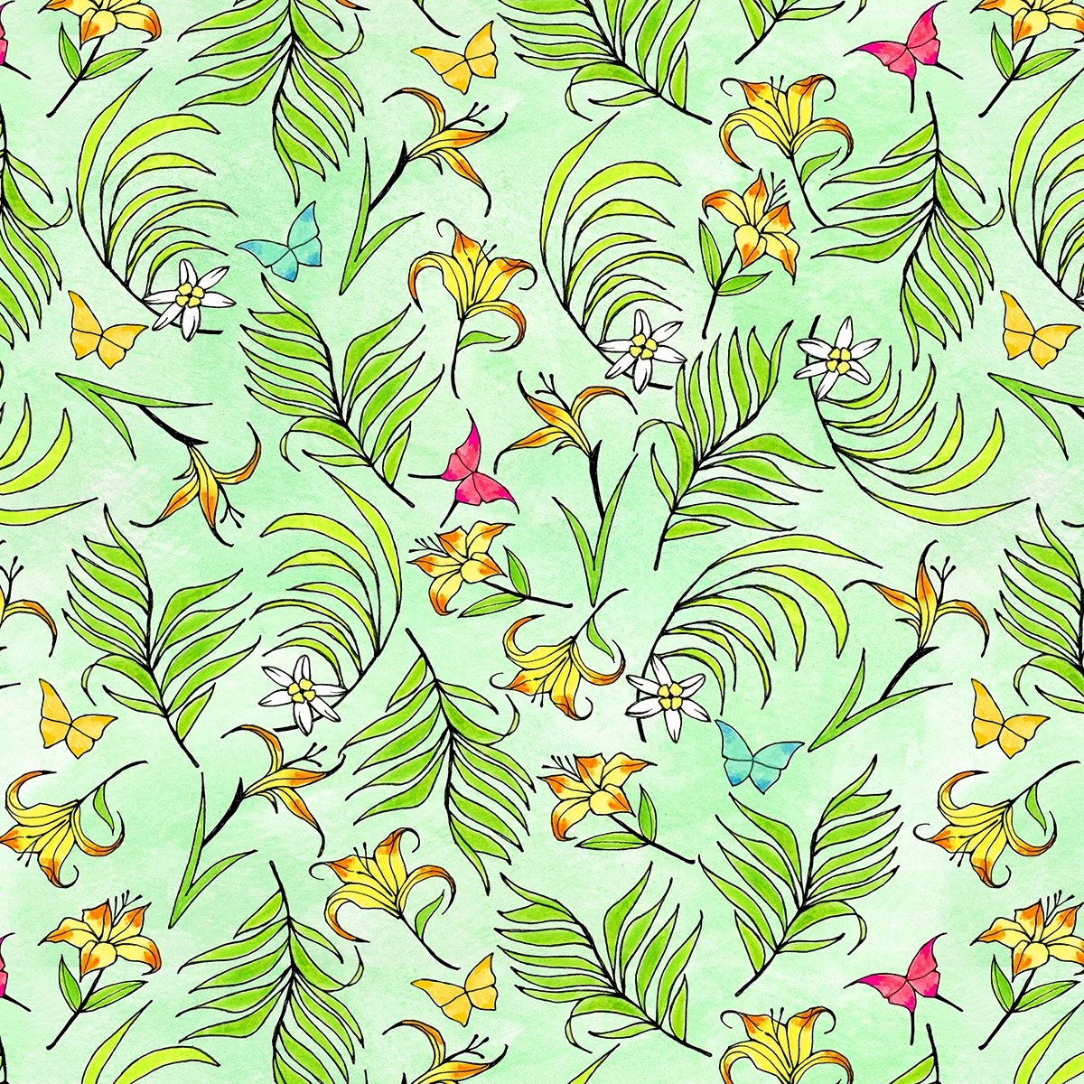 Palms and Lilies