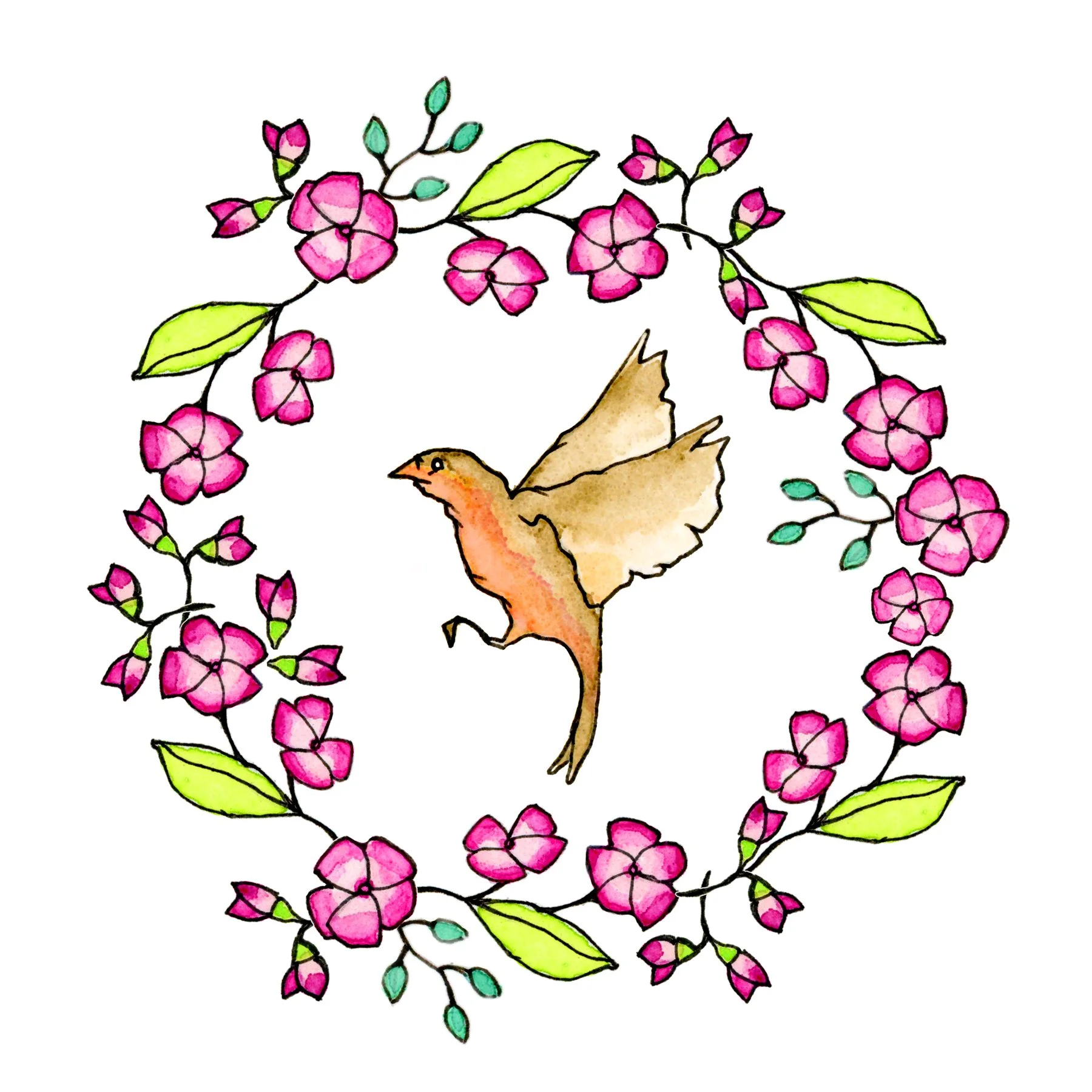 Sparrow Wreath
