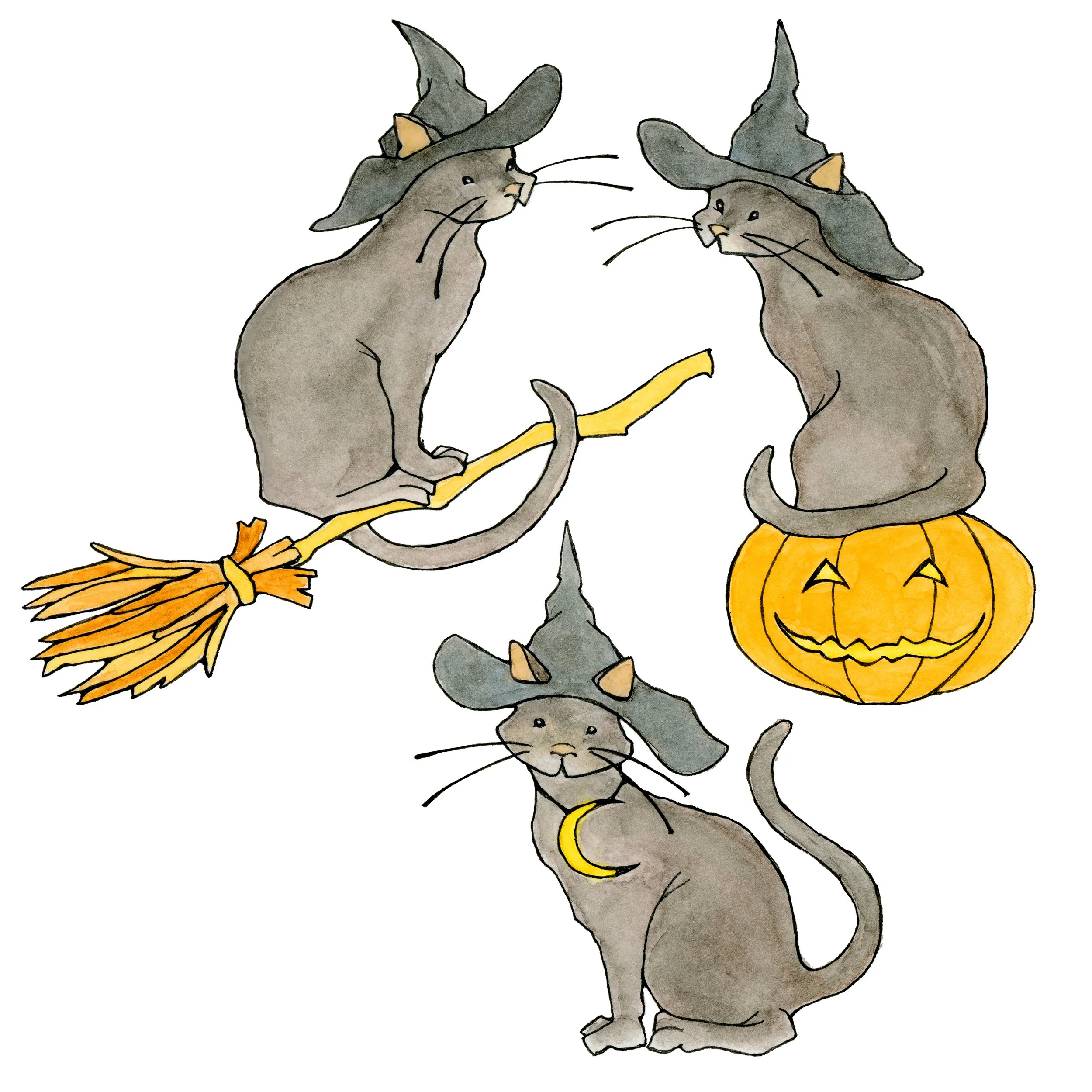 Character Development - Halloween Cats