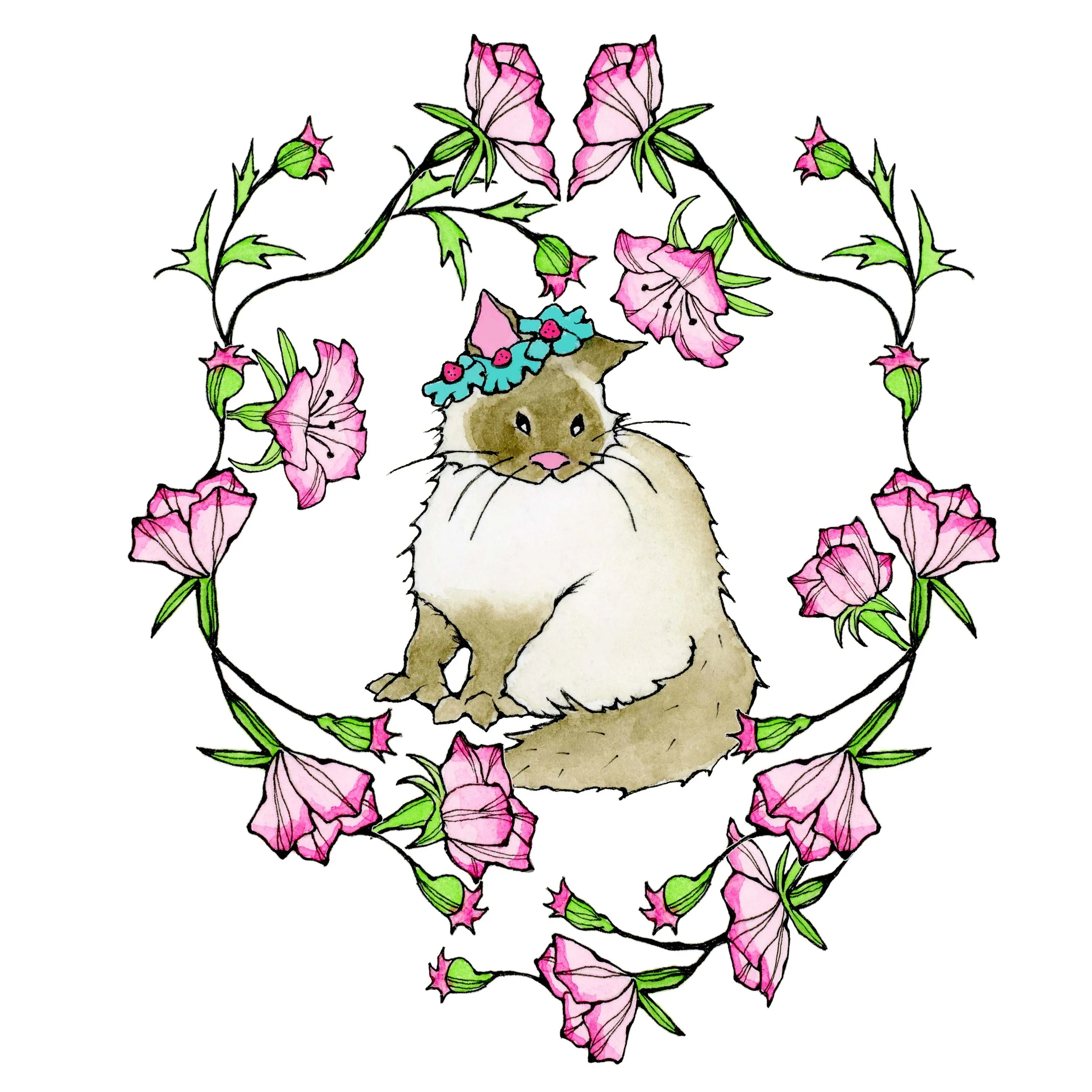 1 PRETTY PINK FLORAL WREATH AND KITTY.jpg