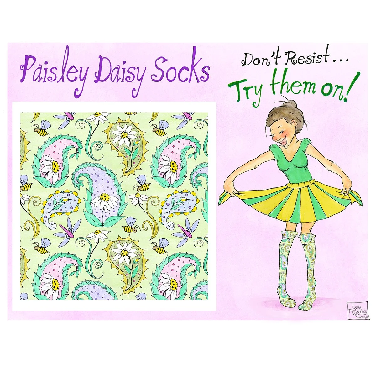 Paisley Daisy Pattern 