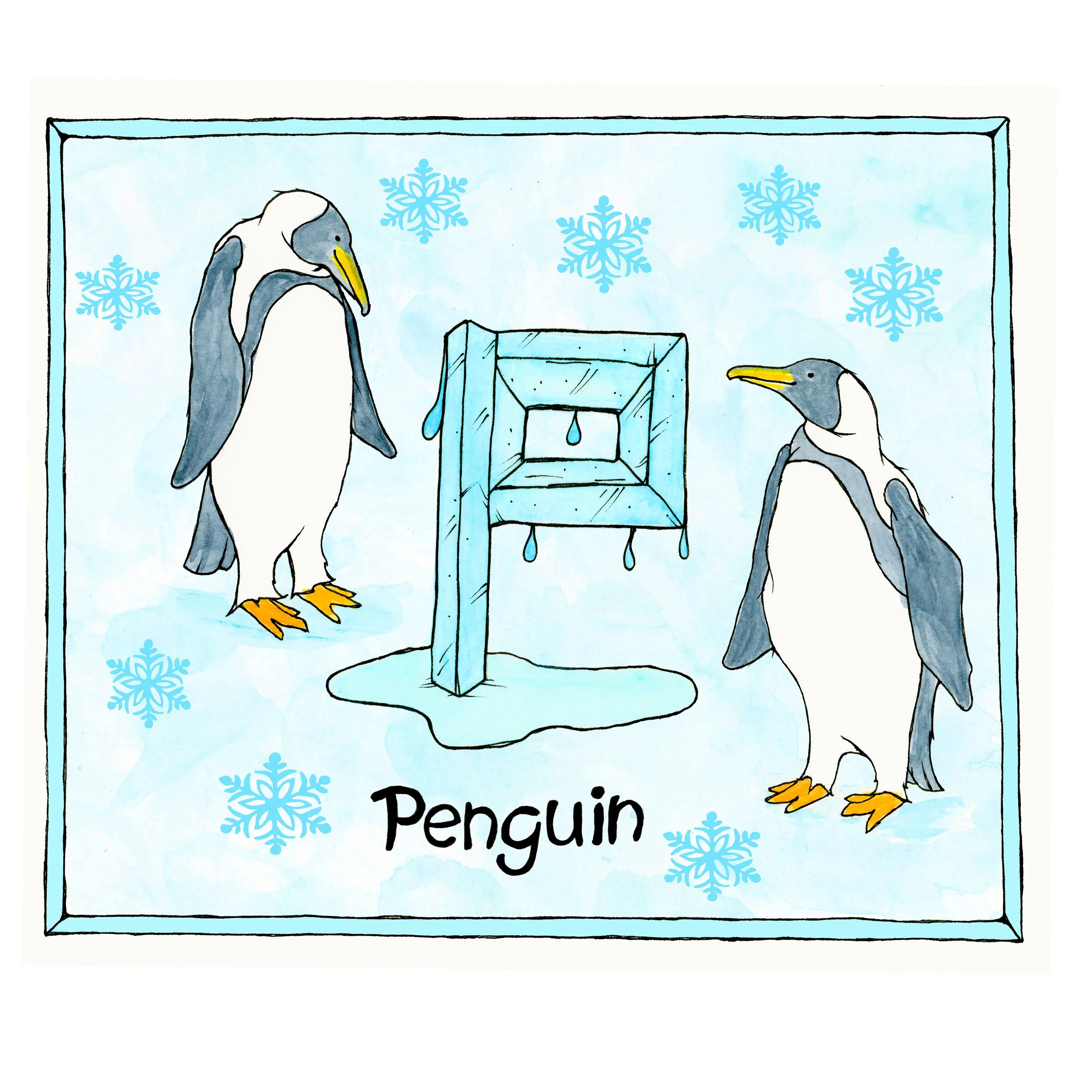 Surface Design - P for Penguin