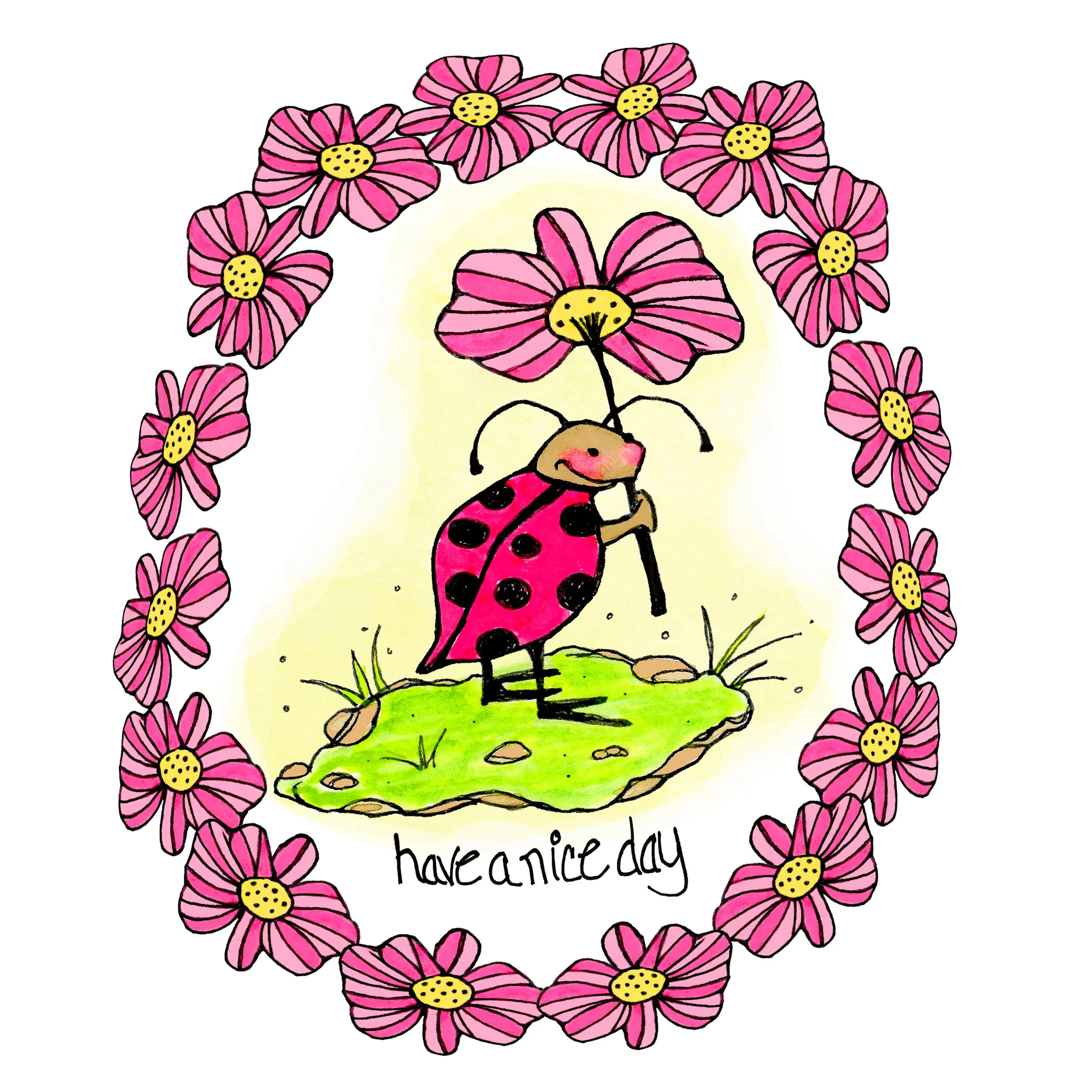 Card - Happy Bug