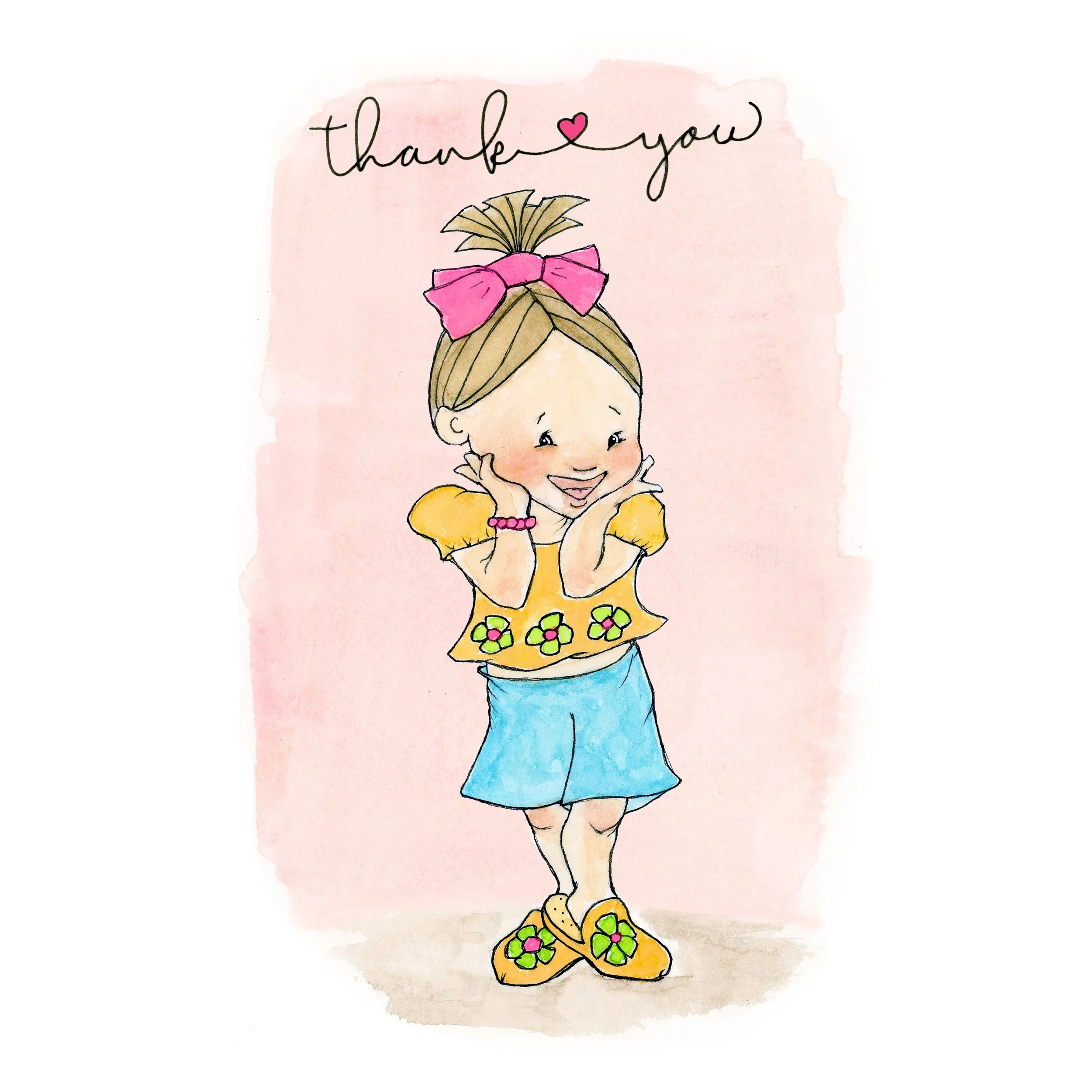 Surprised Girl Thank You