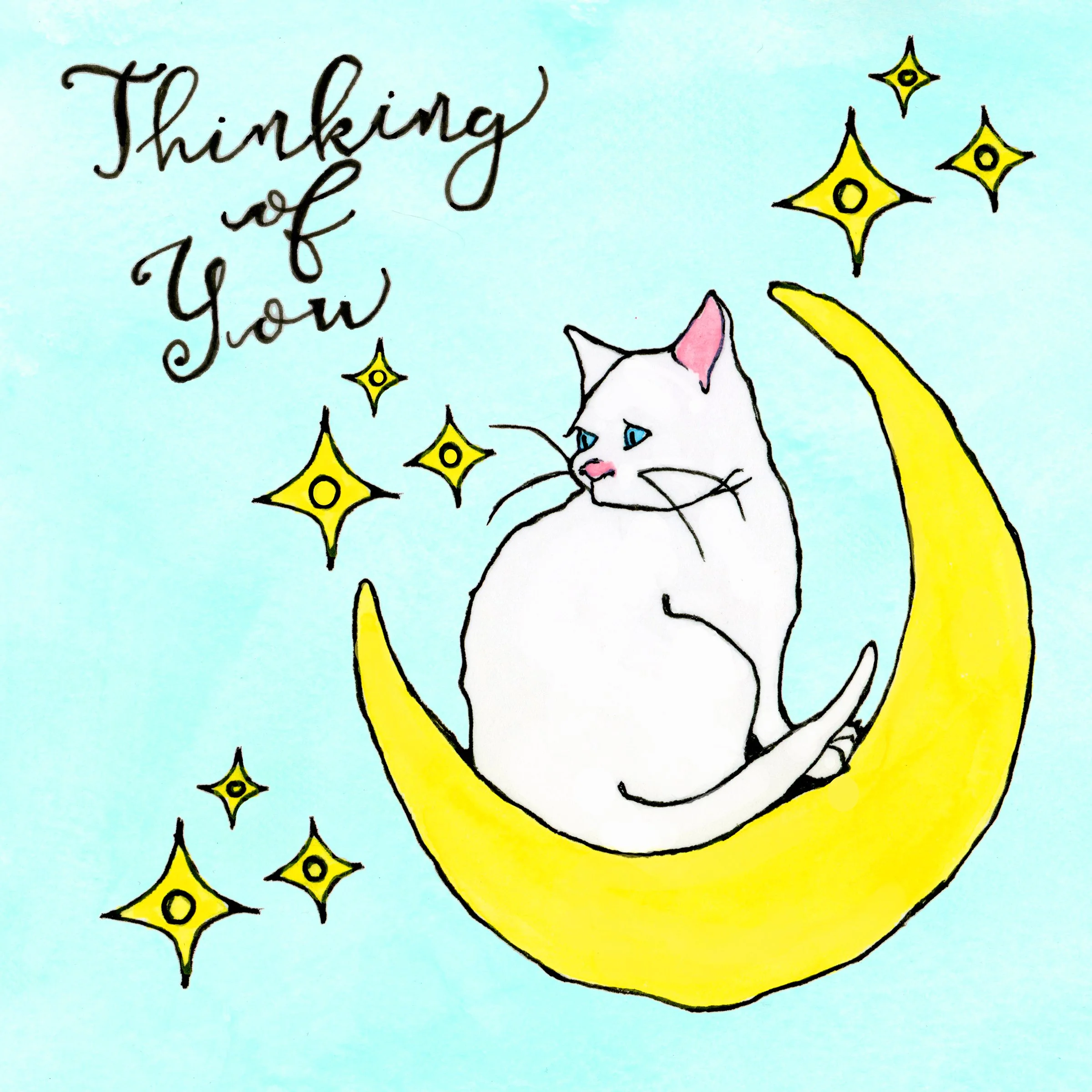 CARD WHITE CAT IN THE MOON .jpg