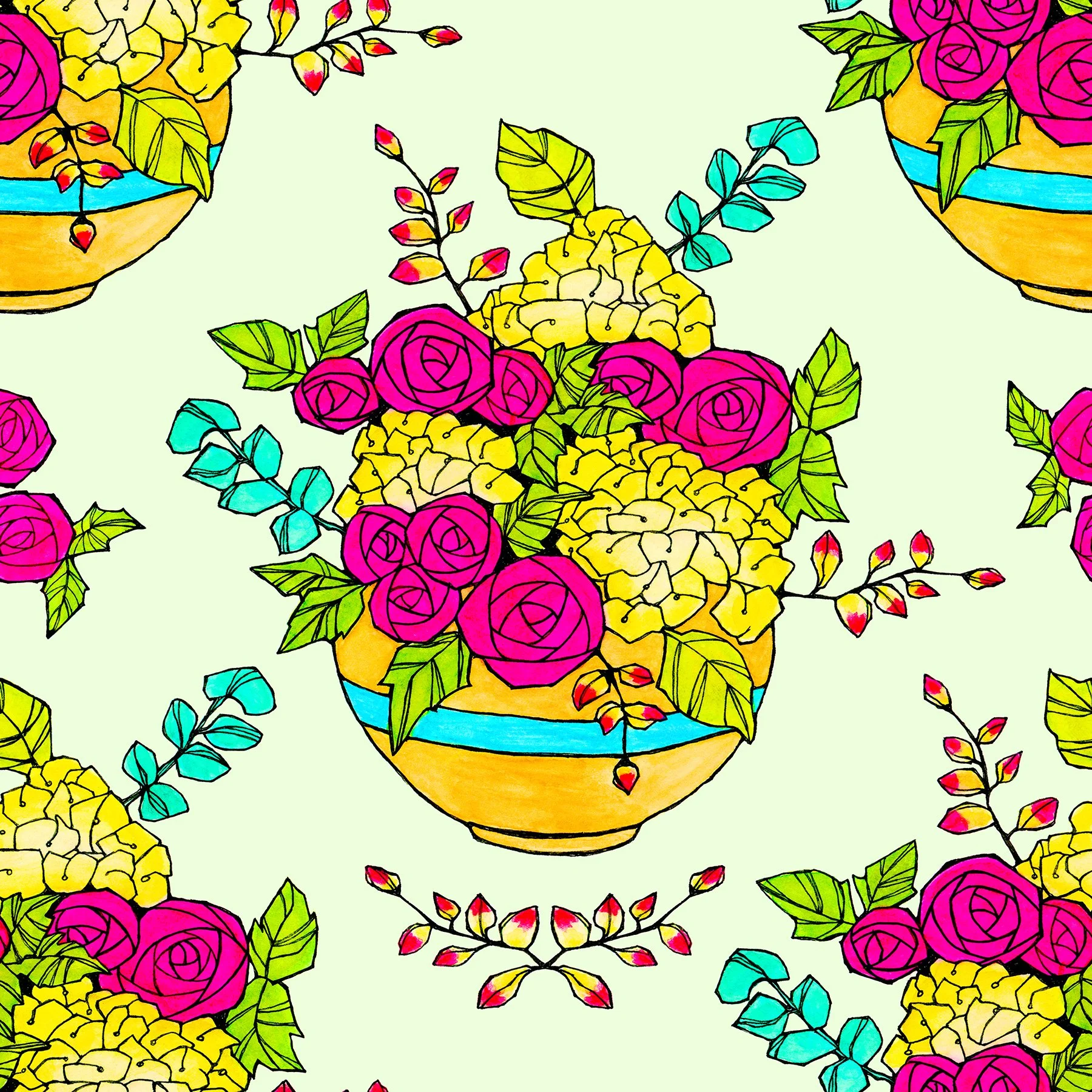 HERO  FPB001- flower pot beauty 