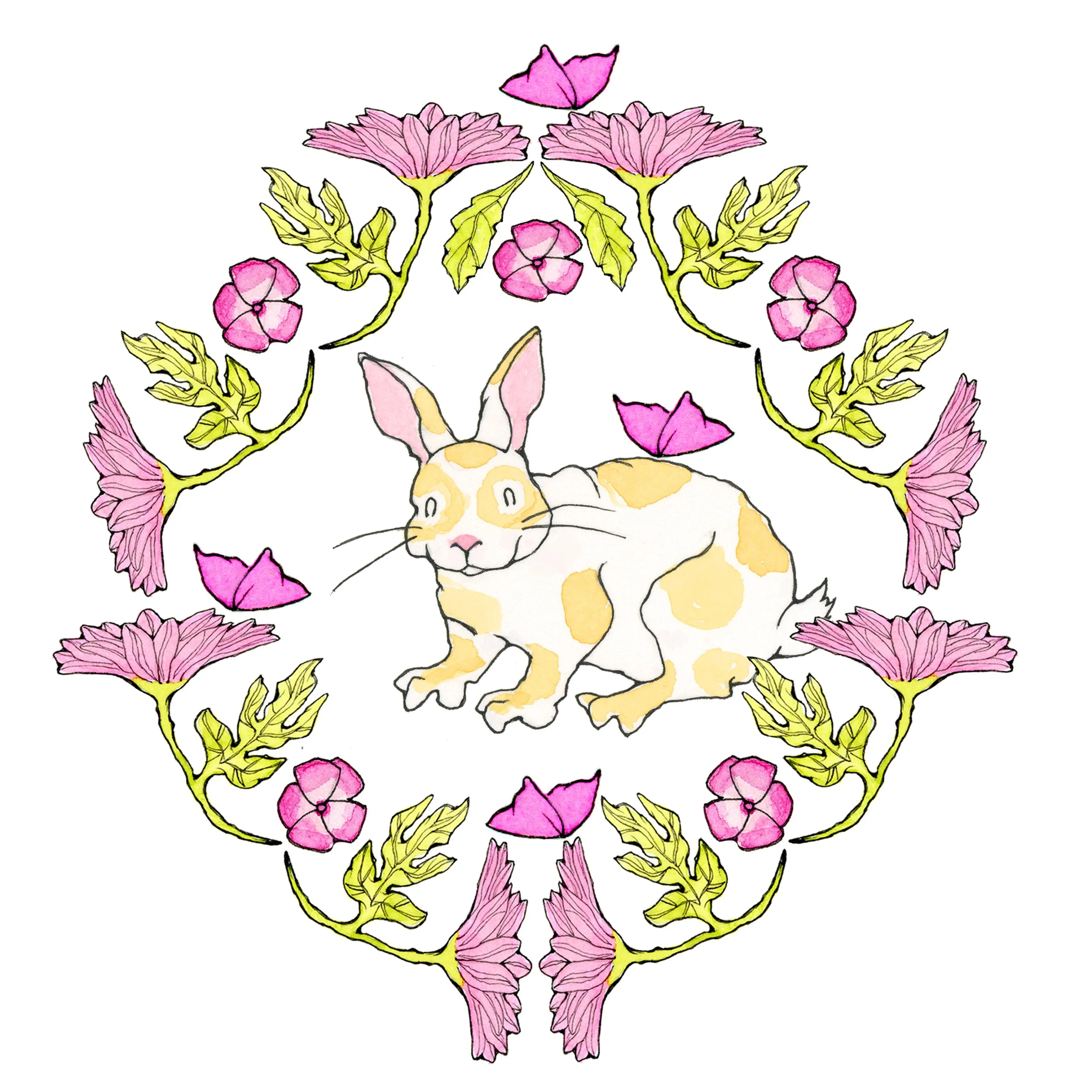Bunny and Daisy Wreath